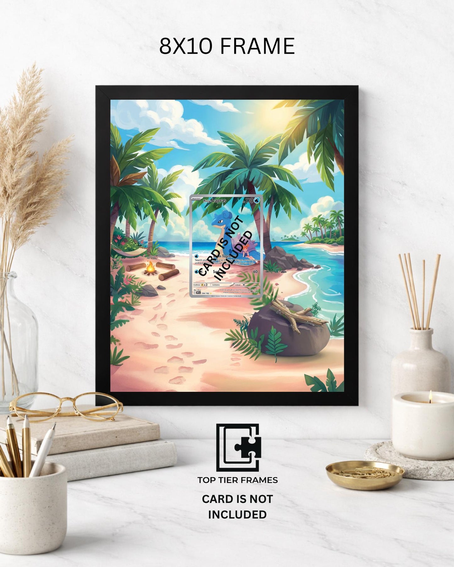 Premium Frame for Lapras 194/192 | 8x10 / 5x7 Graded Slab or Raw Card Display | Extended Art Wall Decor