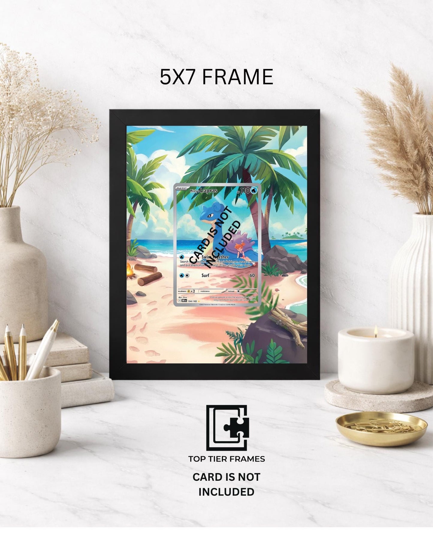 Premium Frame for Lapras 194/192 | 8x10 / 5x7 Graded Slab or Raw Card Display | Extended Art Wall Decor