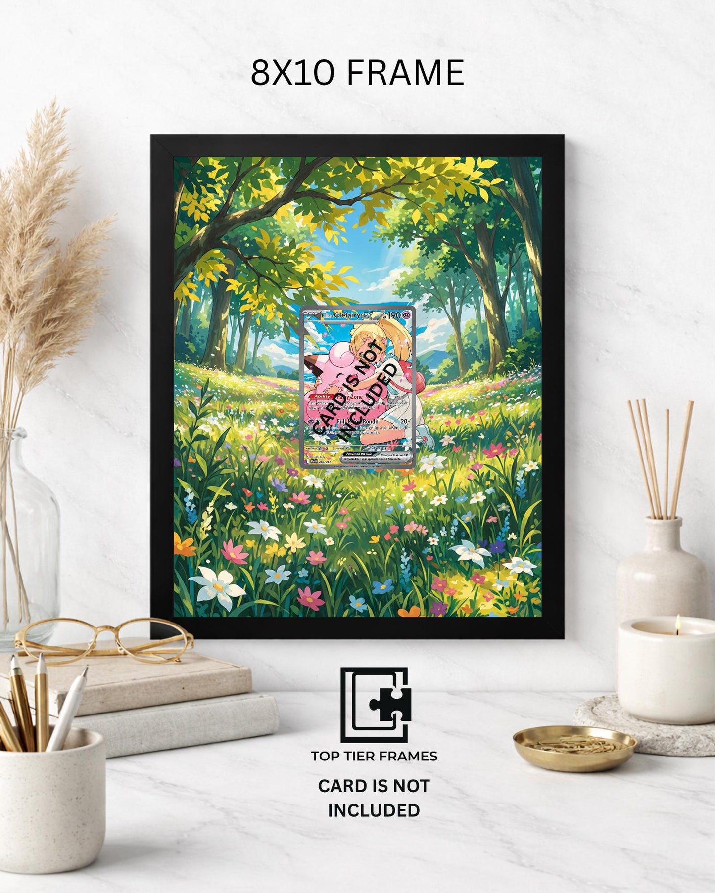 Premium Frame for Lillie's Clefairy 280/217 | 8x10 / 5x7 Graded Slab or Raw Card Display | Extended Art Wall Decor