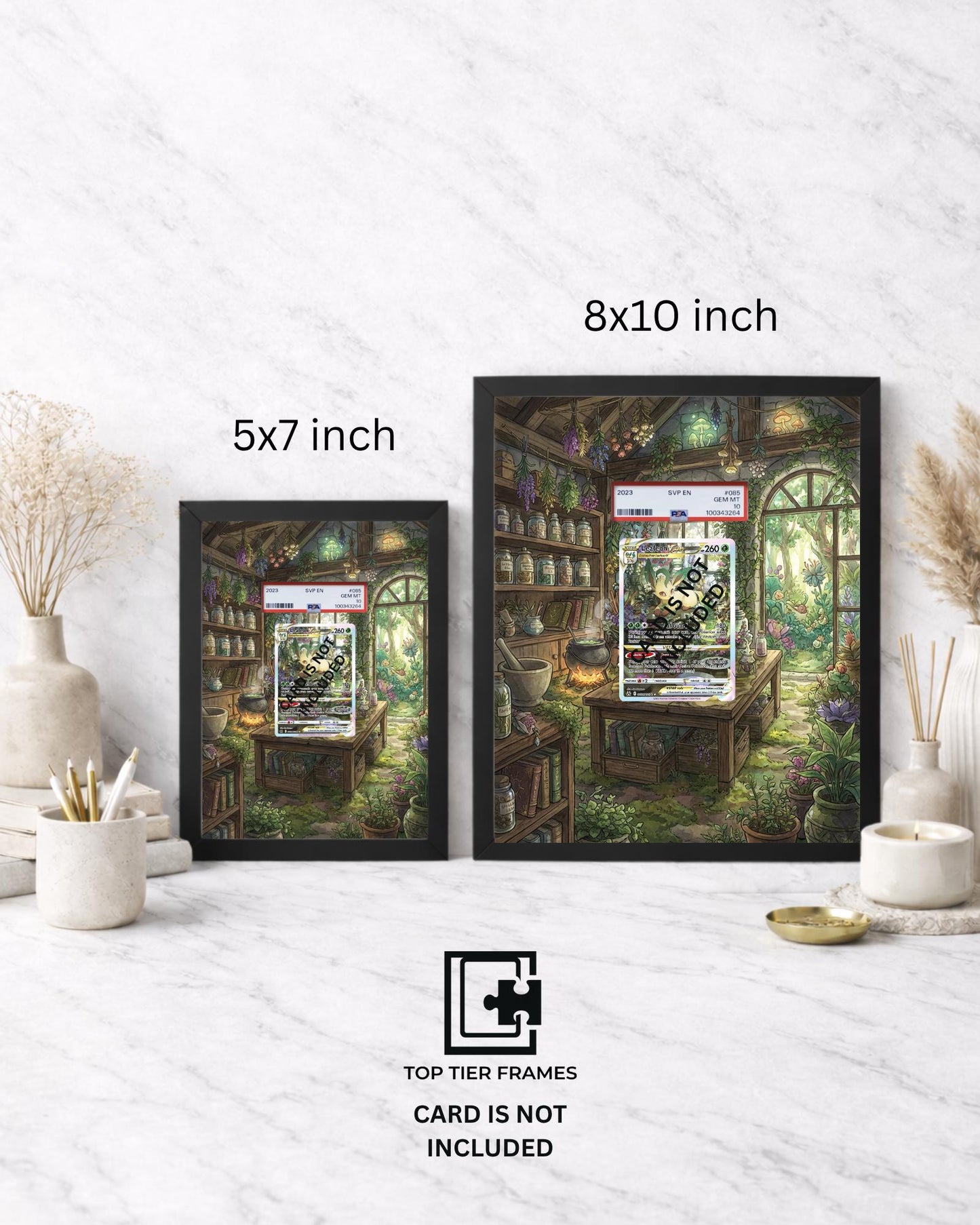 Premium Frame for Sylveon VMAX GG35/GG70 | 8x10 / 5x7 Graded Slab or Raw Card Display | Extended Art Wall Decor