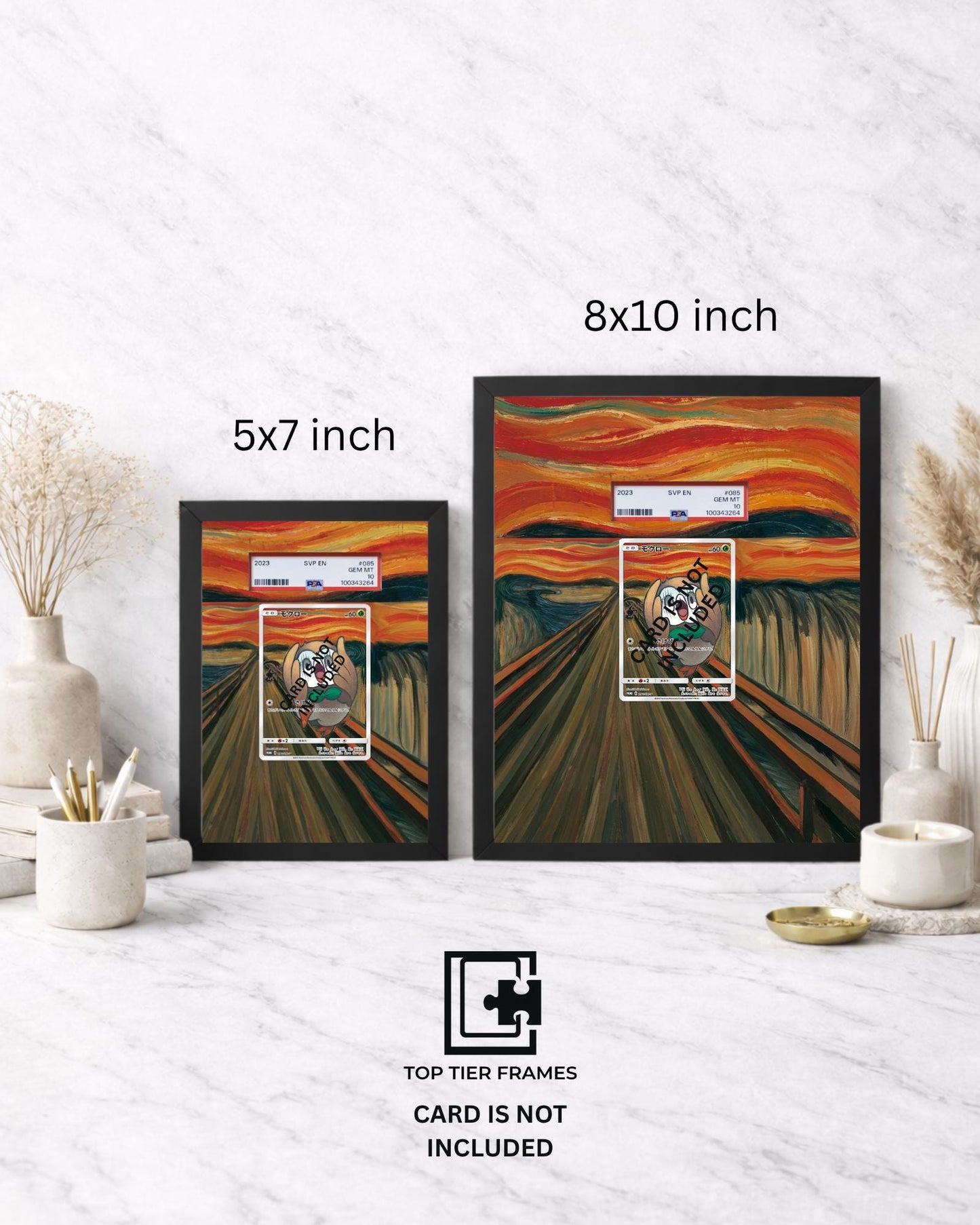 Premium Frame for Scream Collection Japanese Promo | 8x10 / 5x7 Graded Slab or Raw Card Display | Extended Art Wall Decor