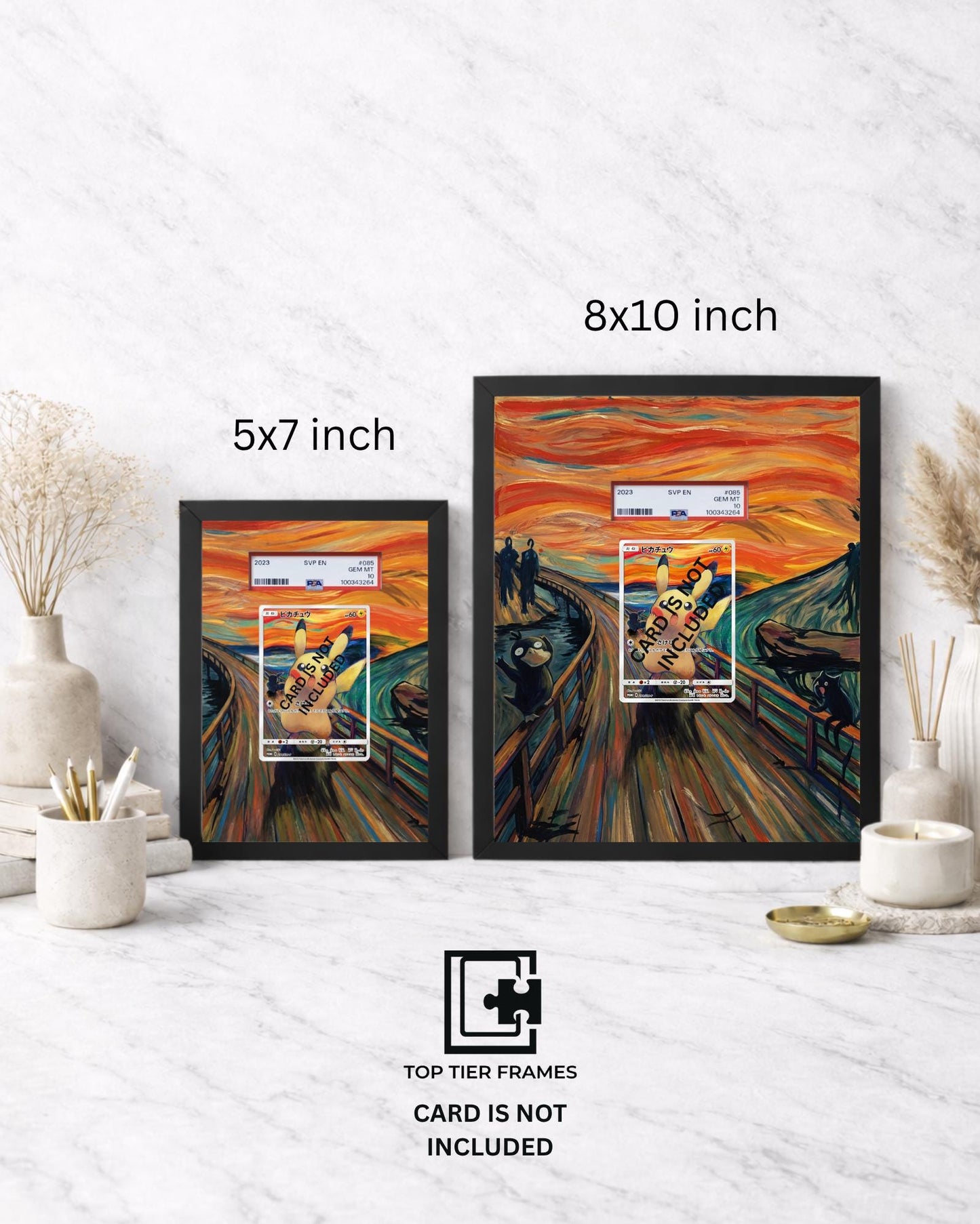 Premium Frame for Scream Collection Japanese Promo | 8x10 / 5x7 Graded Slab or Raw Card Display | Extended Art Wall Decor