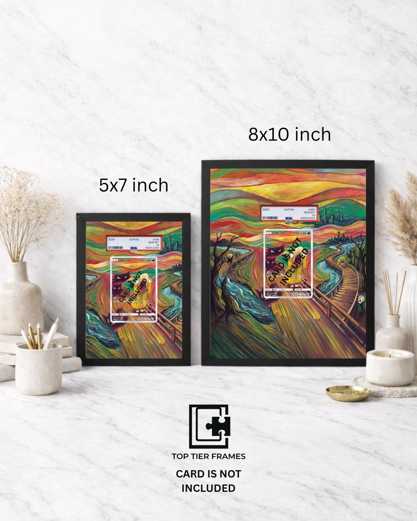 Premium Frame for Scream Collection Japanese Promo | 8x10 / 5x7 Graded Slab or Raw Card Display | Extended Art Wall Decor