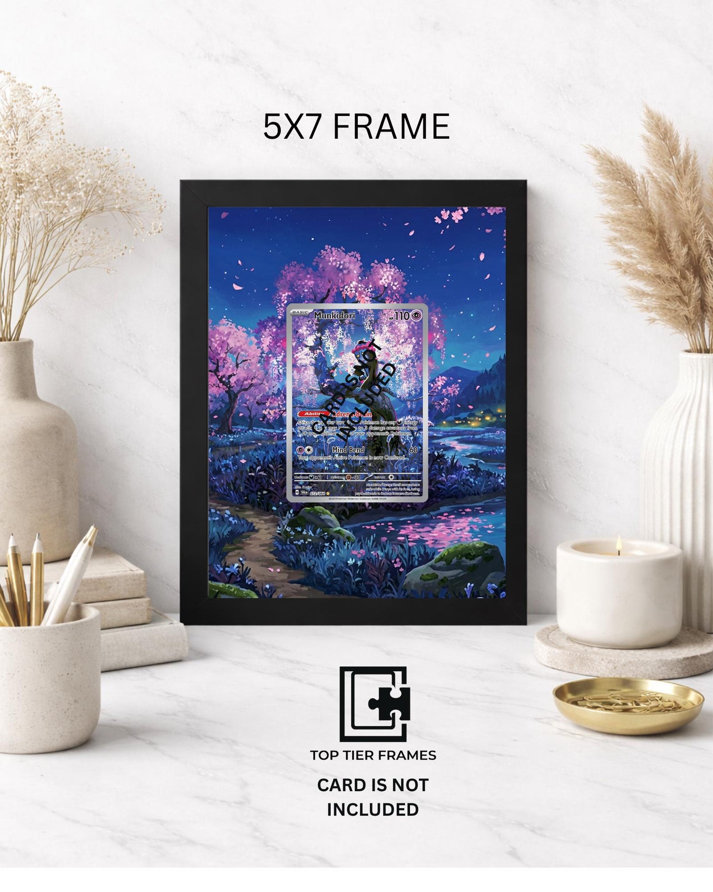 Premium Frame for Munkidori 072/064 | 8x10 / 5x7 Graded Slab or Raw Card Display | Extended Art Wall Decor