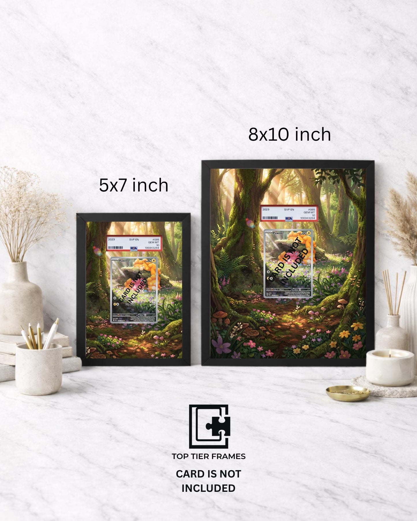 Premium Frame for Pawmi 226/091 | 8x10 / 5x7 Graded Slab or Raw Card Display | Extended Art Wall Decor