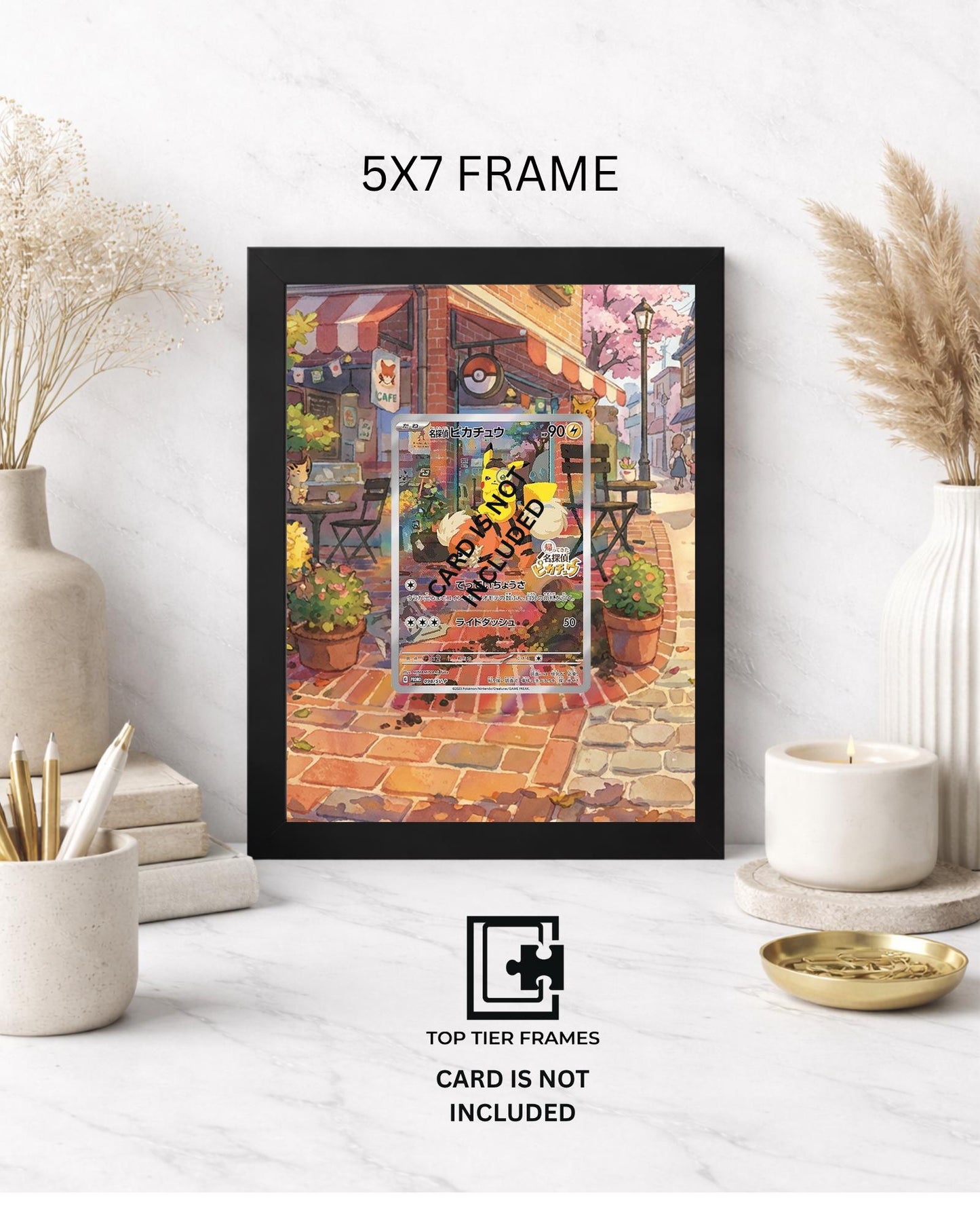 Premium Frame for Detective Pikachu | 8x10 / 5x7 Graded Slab or Raw Card Display | Extended Art Wall Decor