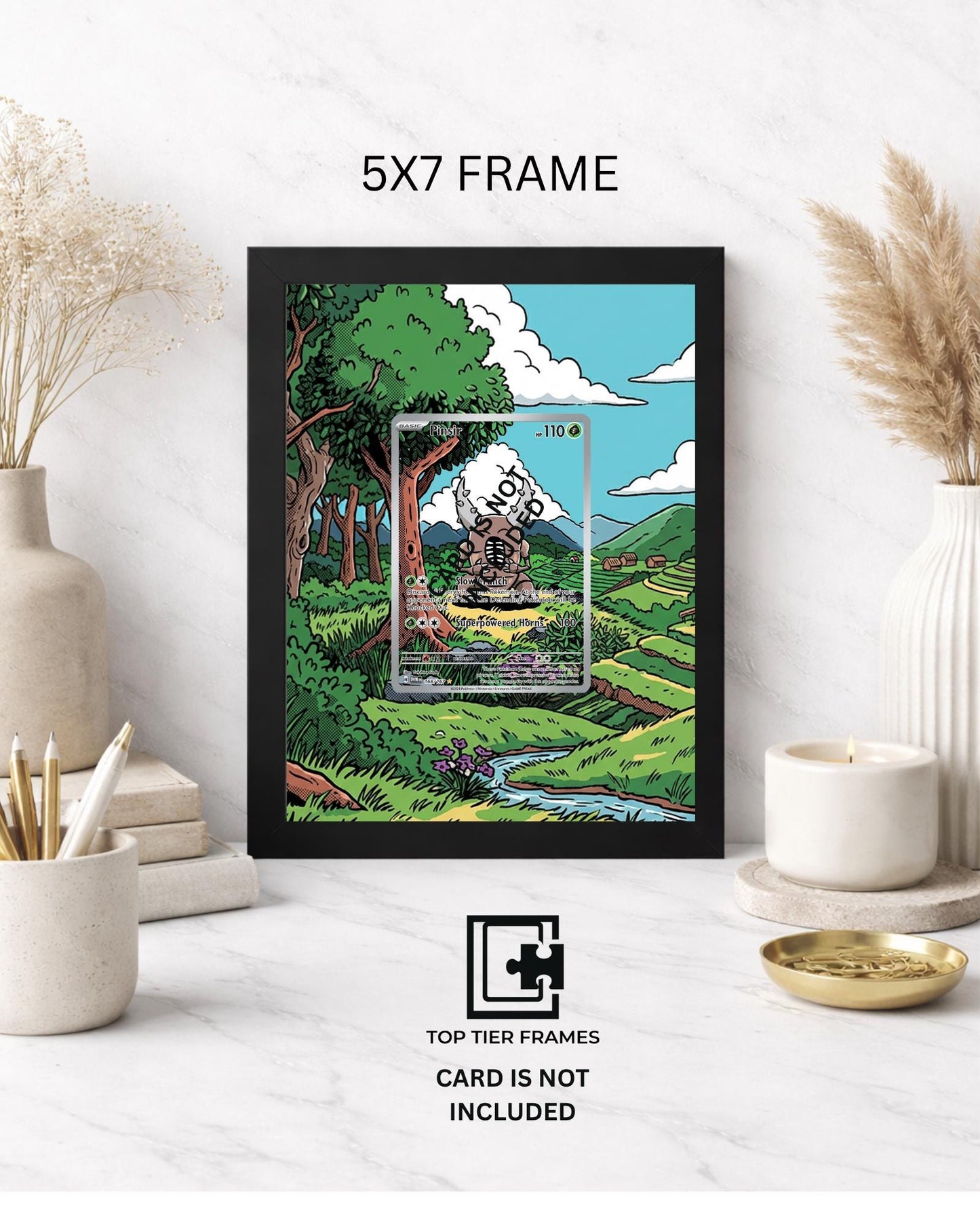 Premium Frame for Pinsir 168/167 | 8x10 / 5x7 Graded Slab or Raw Card Display | Extended Art Wall Decor