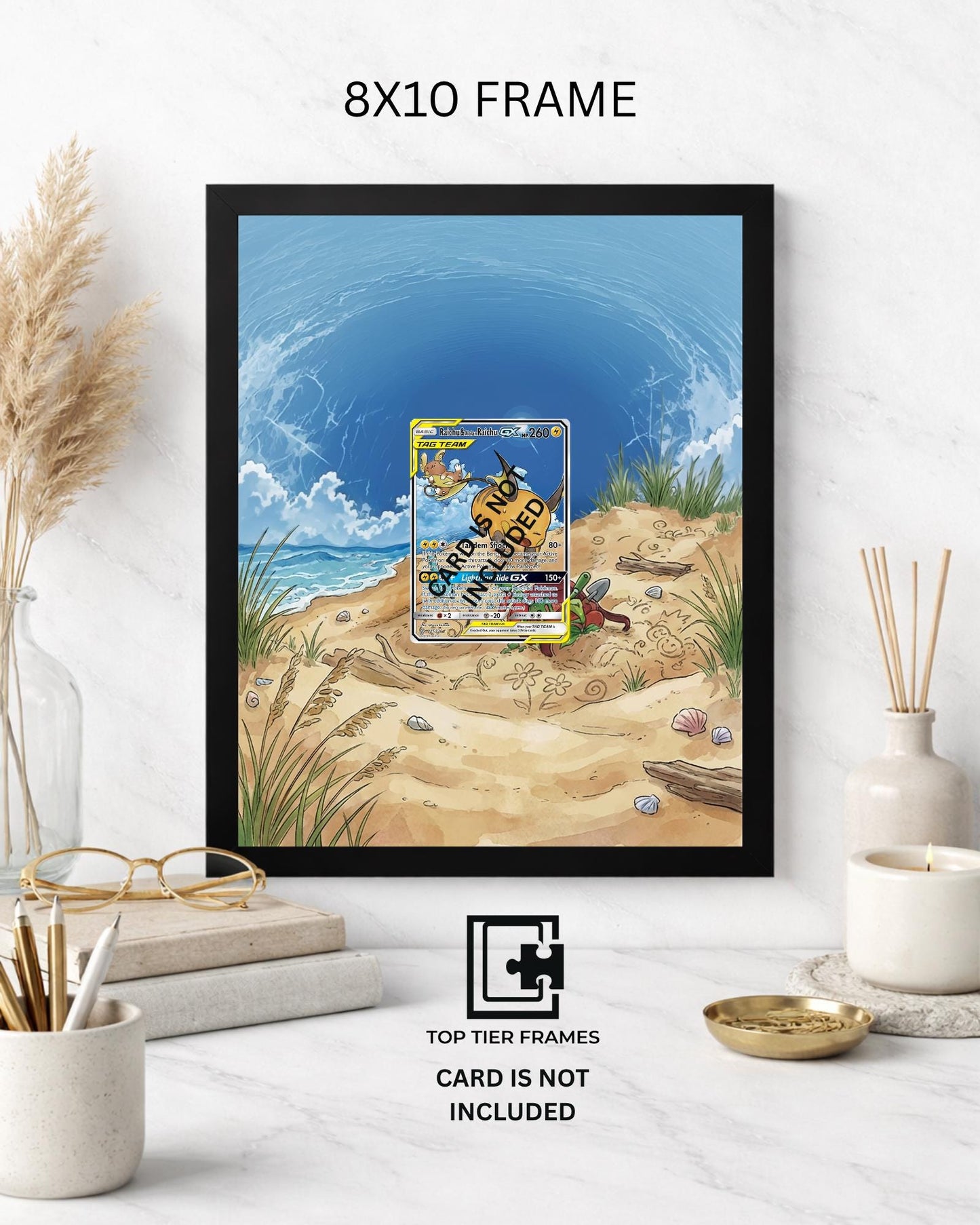 Premium Frame for Raichu GX | 8x10 / 5x7 Graded Slab or Raw Card Display | Extended Art Wall Decor
