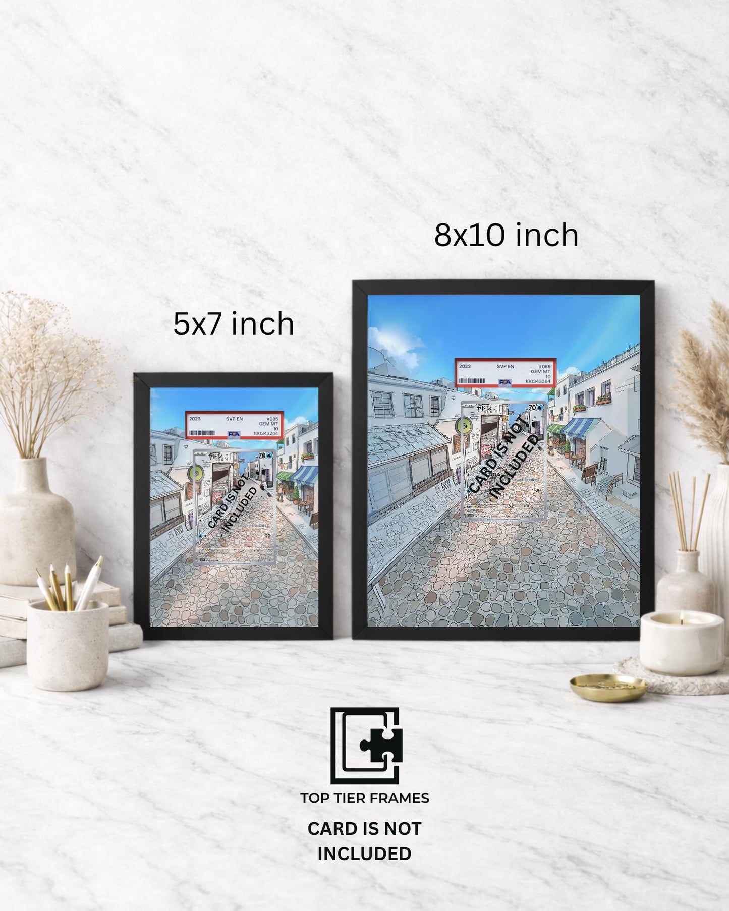 Premium Frame for Slowpoke 204/198 | 8x10 / 5x7 Graded Slab or Raw Card Display | Extended Art Wall Decor