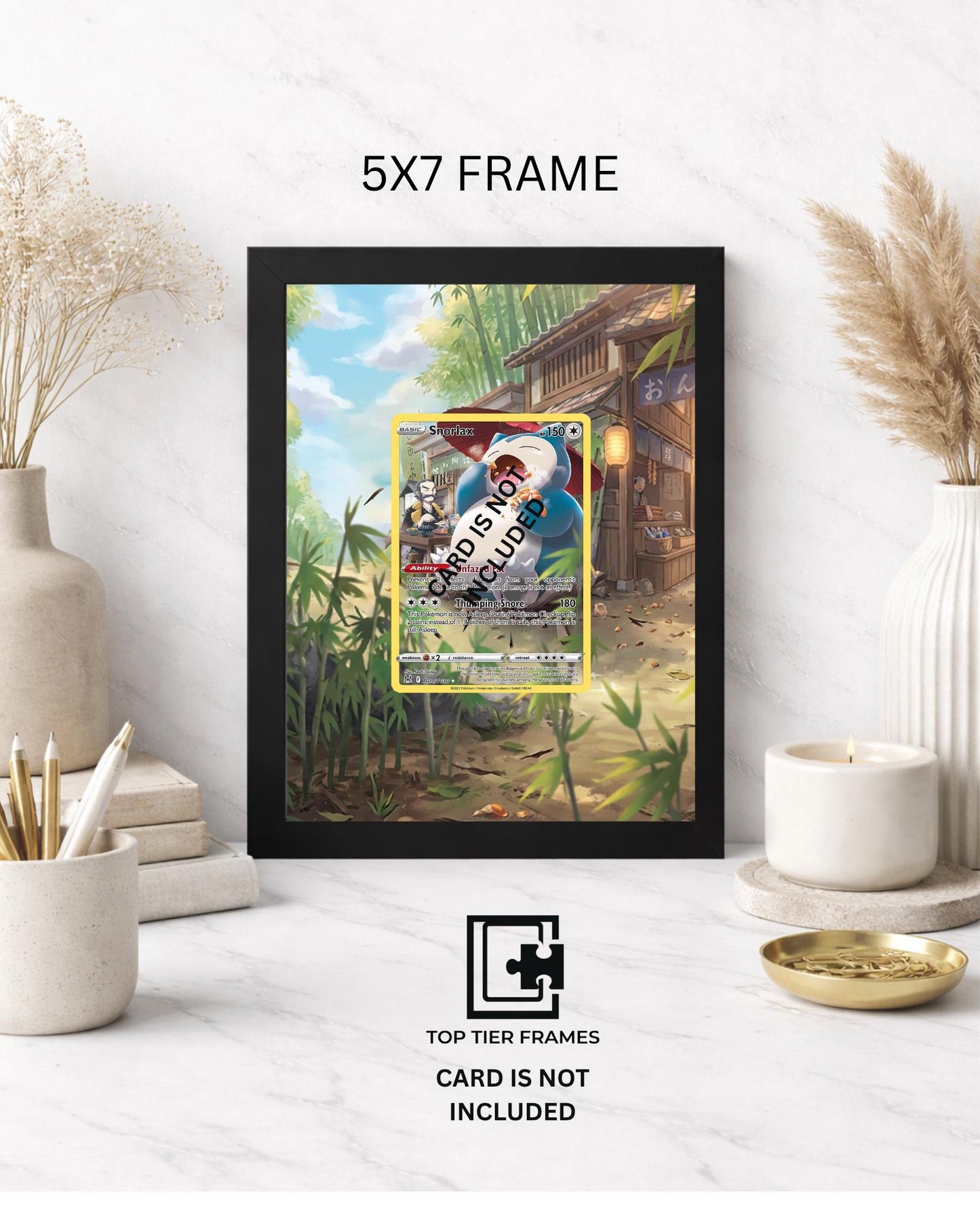 Premium Frame for Snorlax TG10/TG30 | 8x10 / 5x7 Graded Slab or Raw Card Display | Extended Art Wall Decor