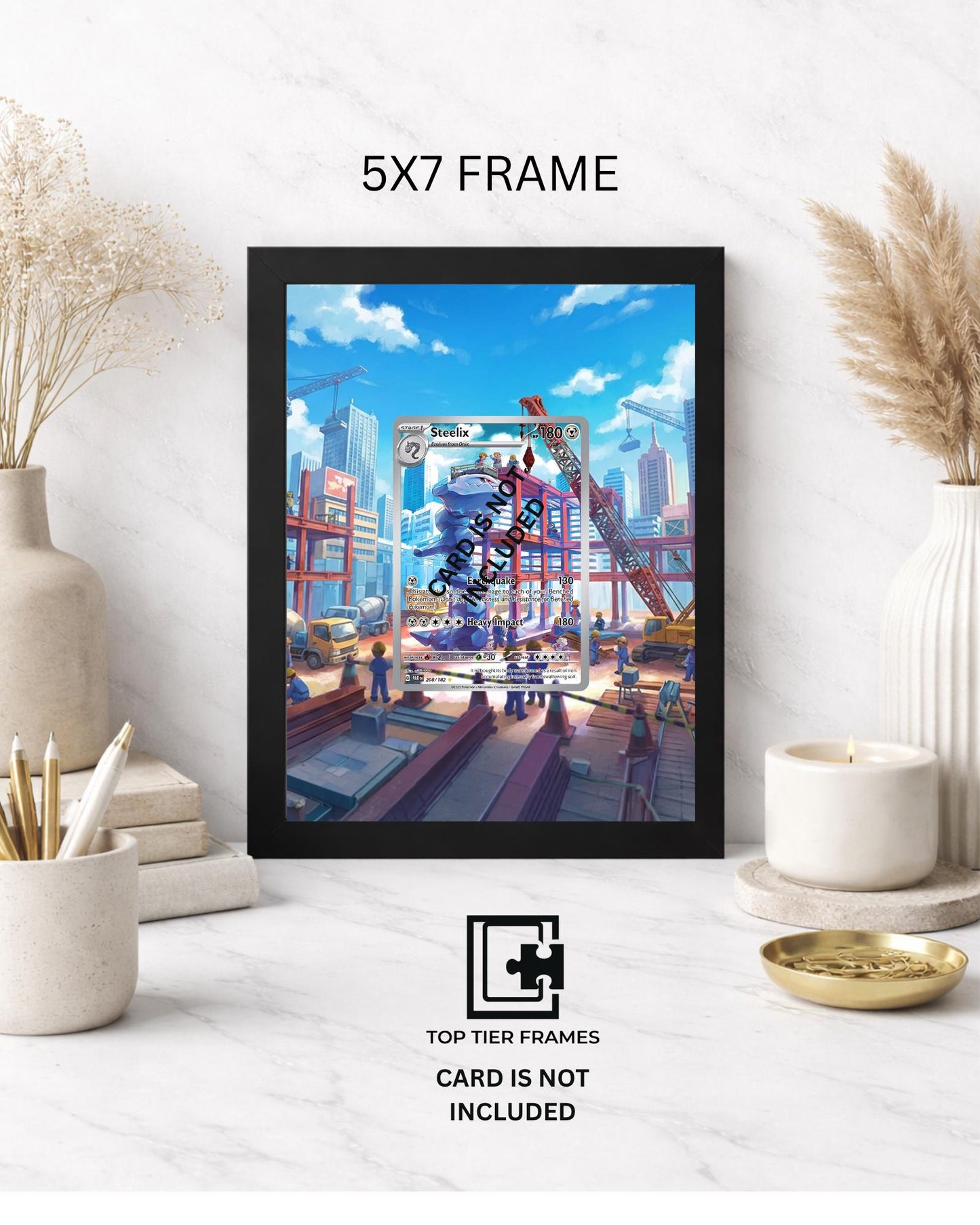 Premium Frame for Steelix 208/182 | 8x10 / 5x7 Graded Slab or Raw Card Display | Extended Art Wall Decor