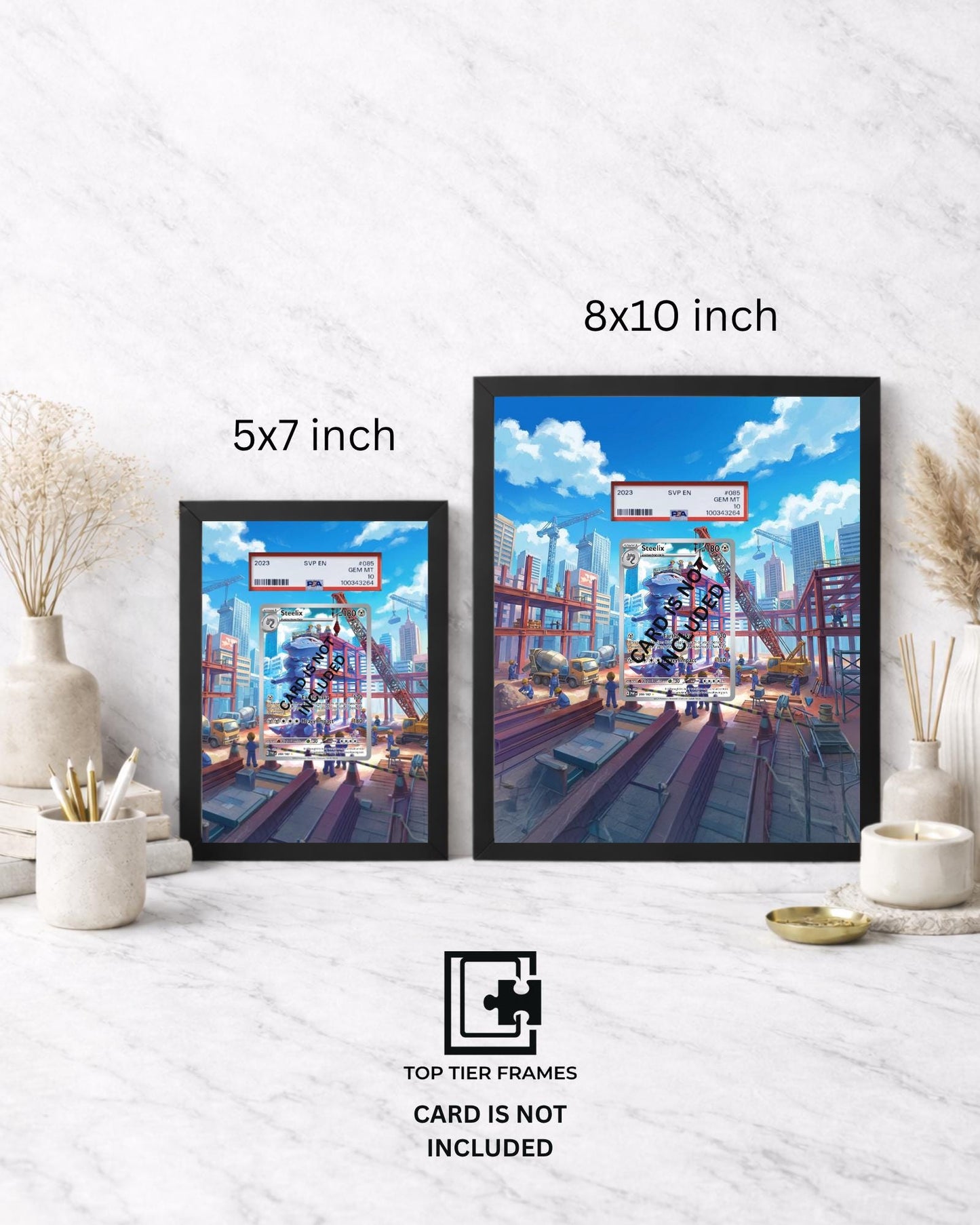 Premium Frame for Steelix 208/182 | 8x10 / 5x7 Graded Slab or Raw Card Display | Extended Art Wall Decor