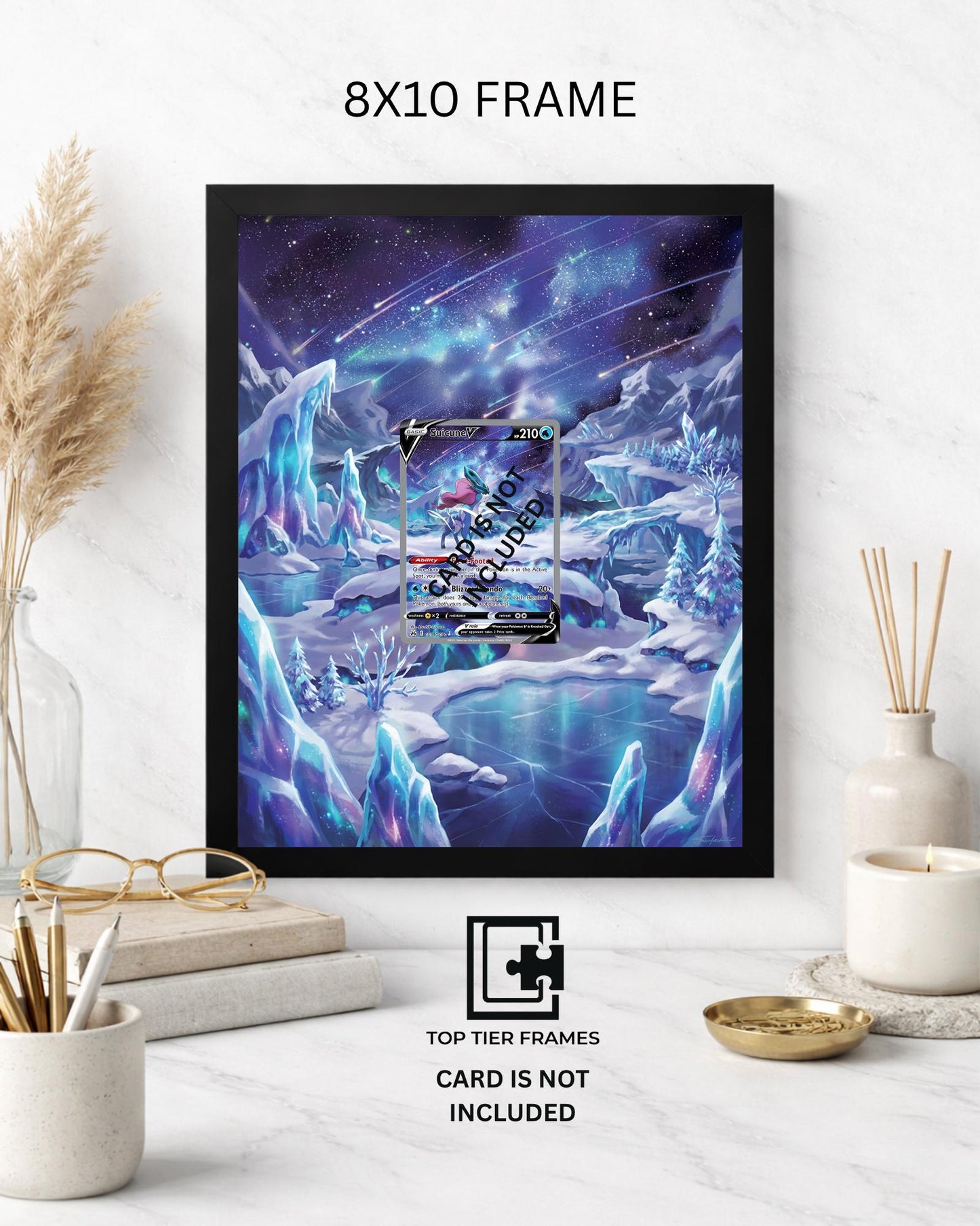 Suicune V GG38/GG70 Pokémon TCG card display frame - extended art wall decor