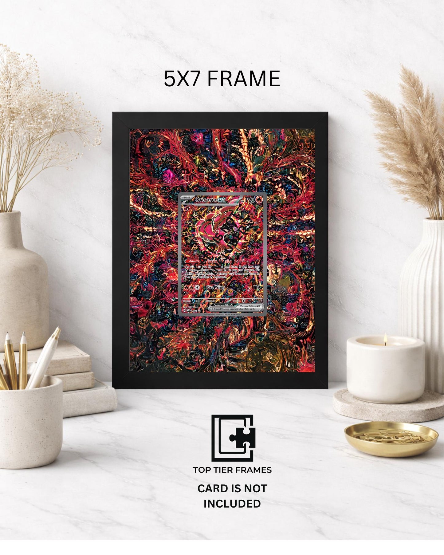 Premium Frame for Oricorio 024 Promo | 8x10 / 5x7 Graded Slab or Raw Card Display | Extended Art Wall Decor
