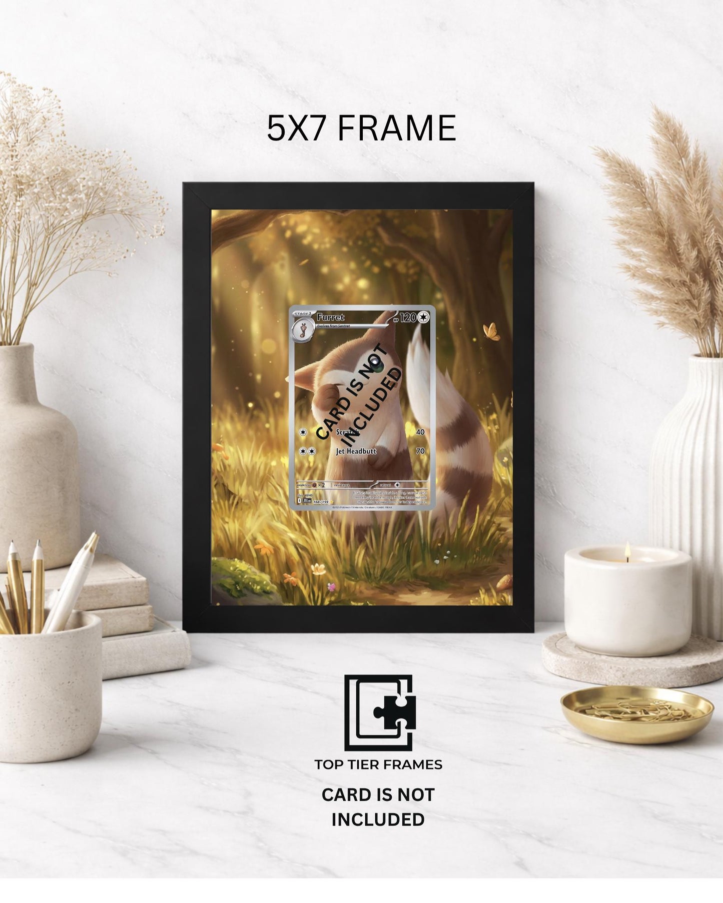 Premium Frame for Furret 168/159 | 8x10 / 5x7 Graded Slab or Raw Card Display | Extended Art Wall Decor