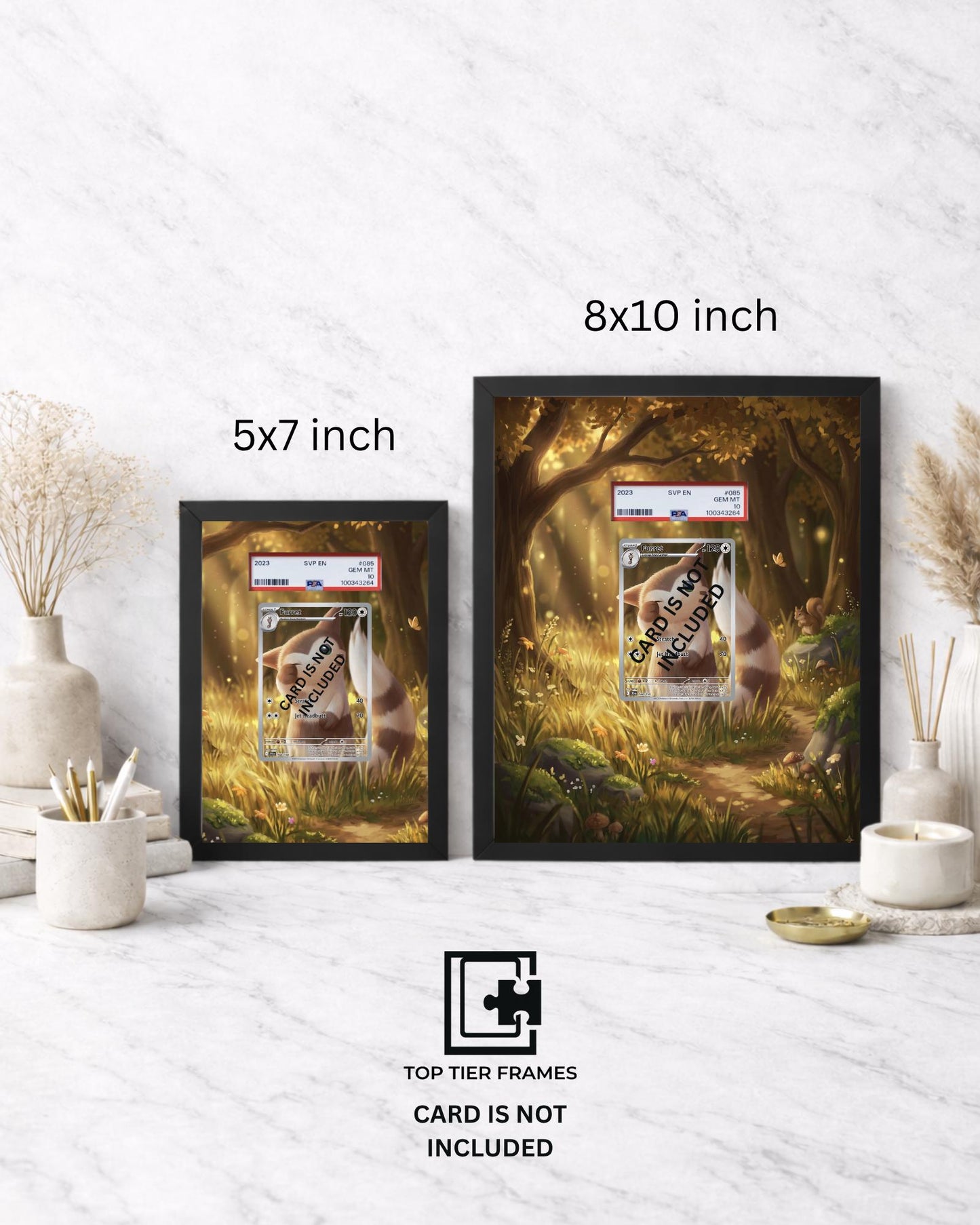Premium Frame for Furret 168/159 | 8x10 / 5x7 Graded Slab or Raw Card Display | Extended Art Wall Decor