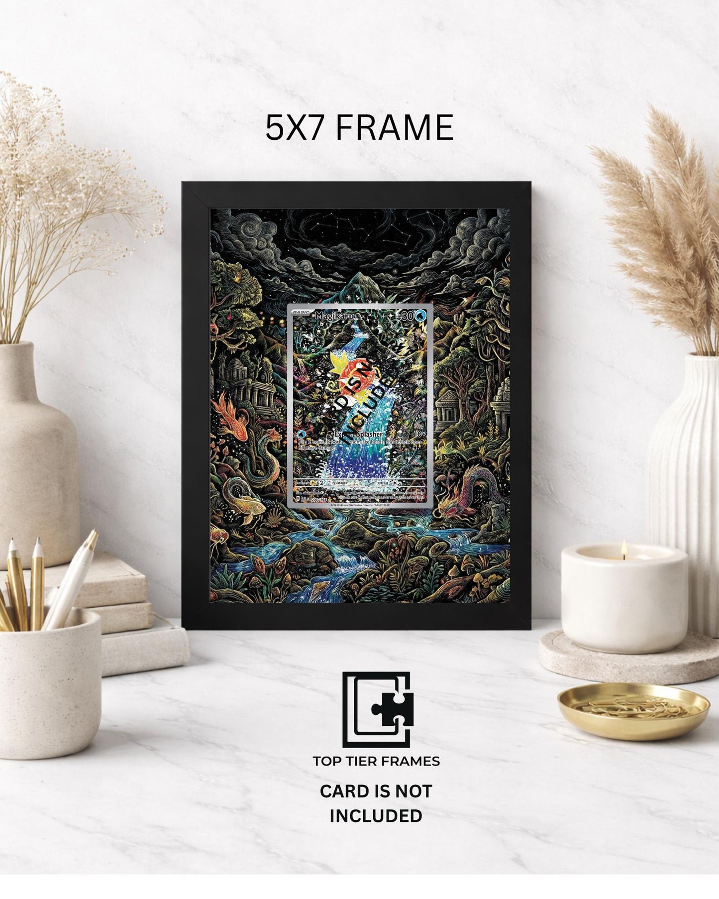 Premium Frame for Magikarp 203/193 | 8x10 / 5x7 Graded Slab or Raw Card Display | Extended Art Wall Decor