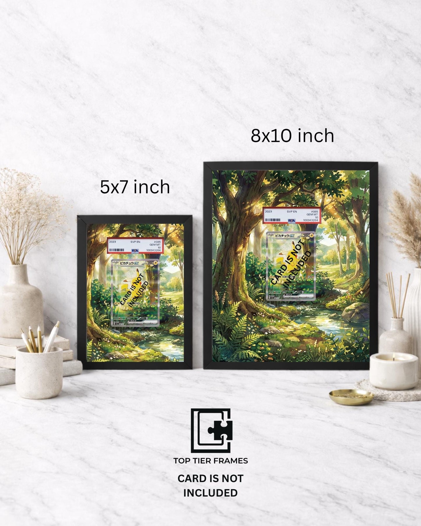 Premium Frame for  Pikachu ex 276/217 | 8x10 / 5x7 Graded Slab or Raw Card Display | Extended Art Wall Decor