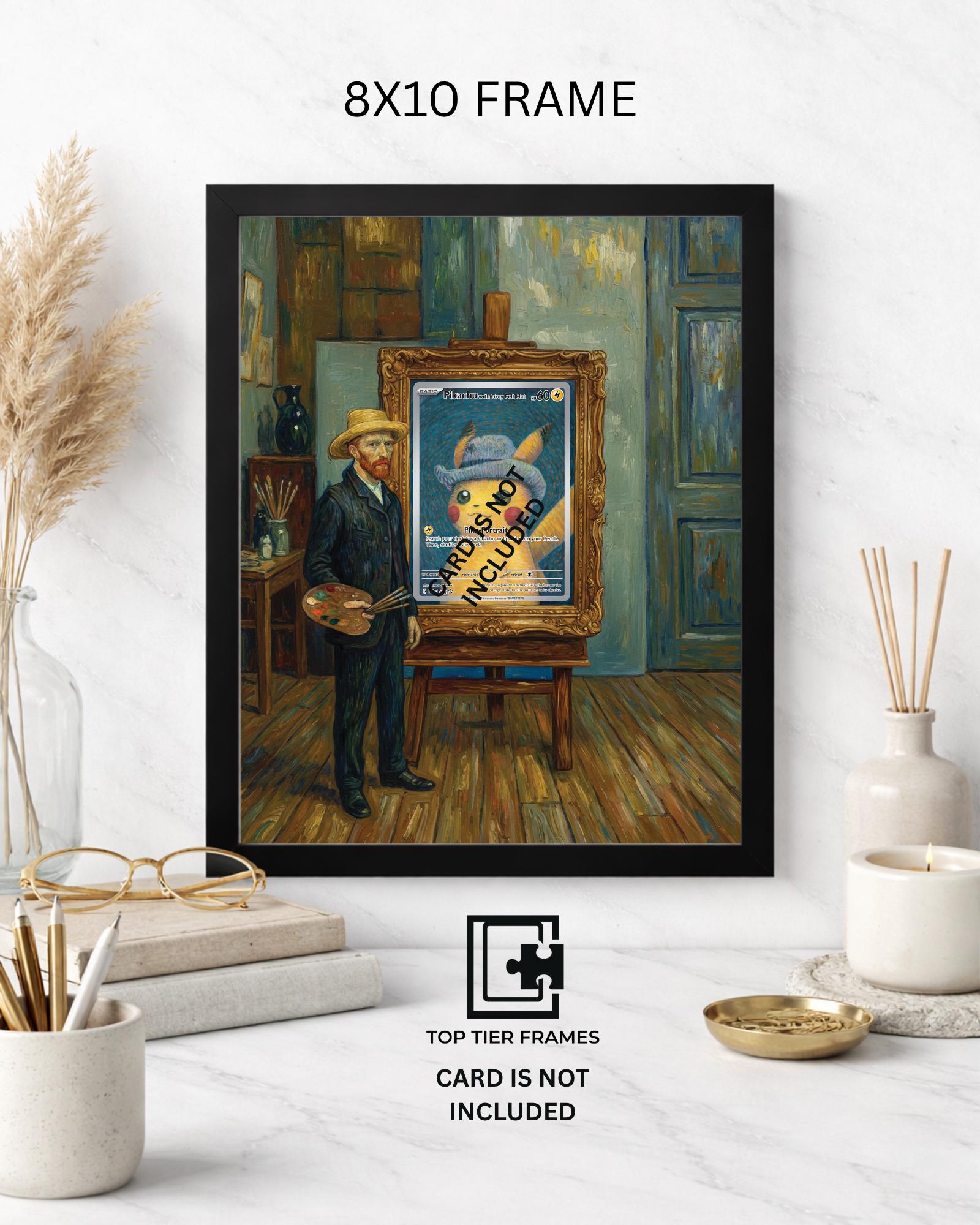 Pikachu Van Gogh Inspired Promo Pokémon TCG card display frame - extended art wall decor