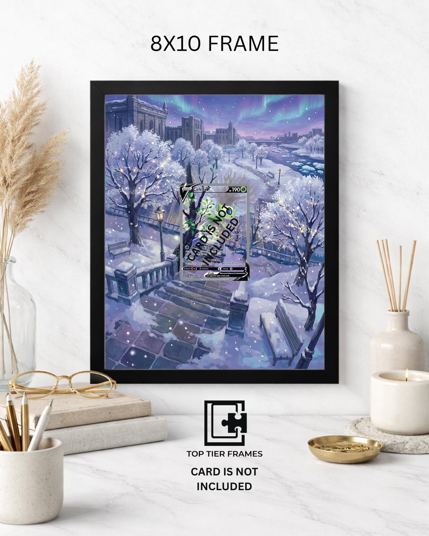 Premium Frame for Celebi 245/264 | 8x10 / 5x7 Graded Slab or Raw Card Display | Extended Art Wall Decor