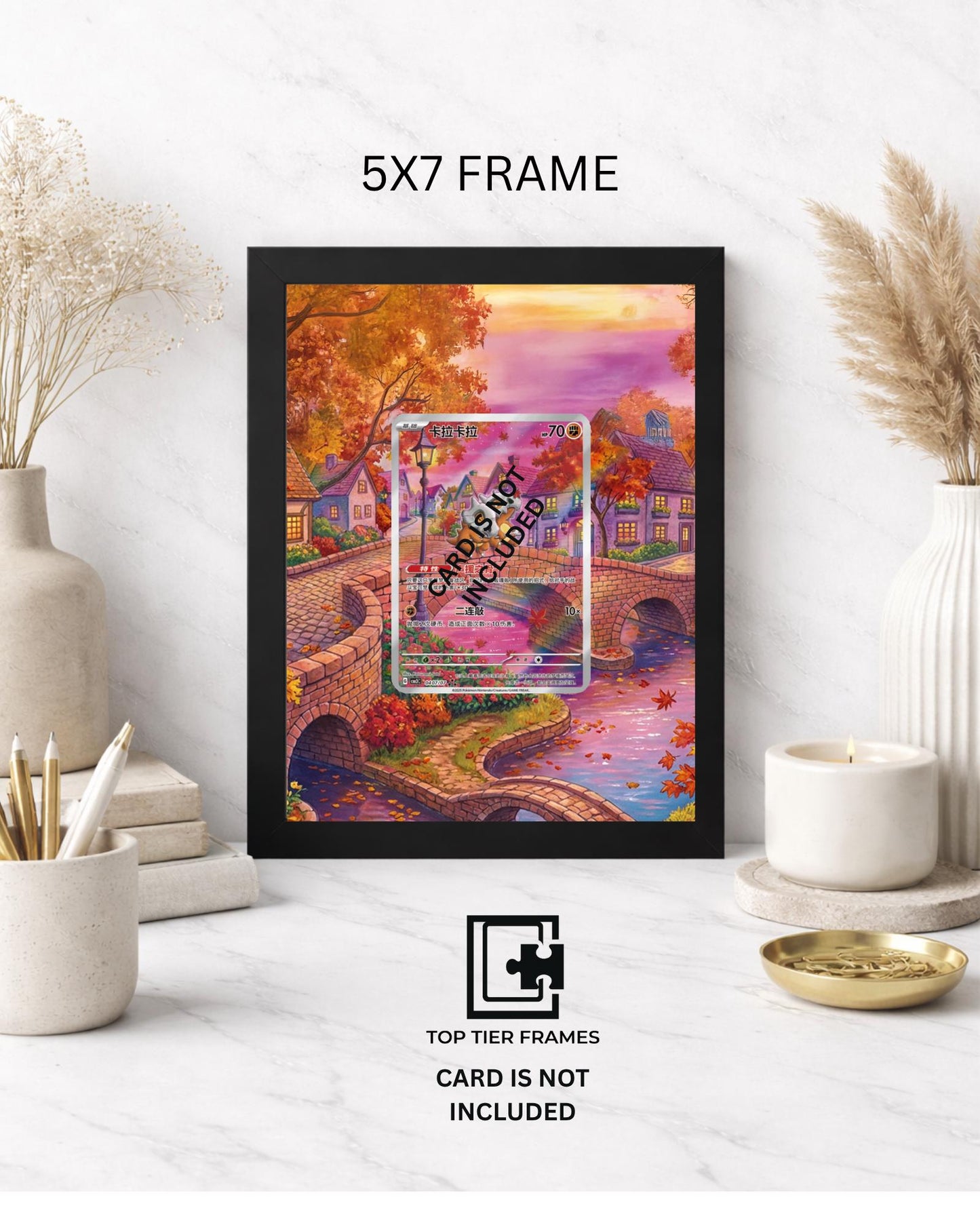 Premium Frame for Cubone | 8x10 / 5x7 Graded Slab or Raw Card Display | Extended Art Wall Decor