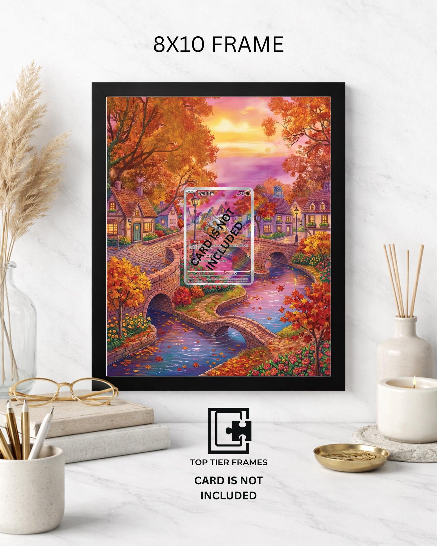 Cubone Pokémon TCG card display frame - extended art wall decor