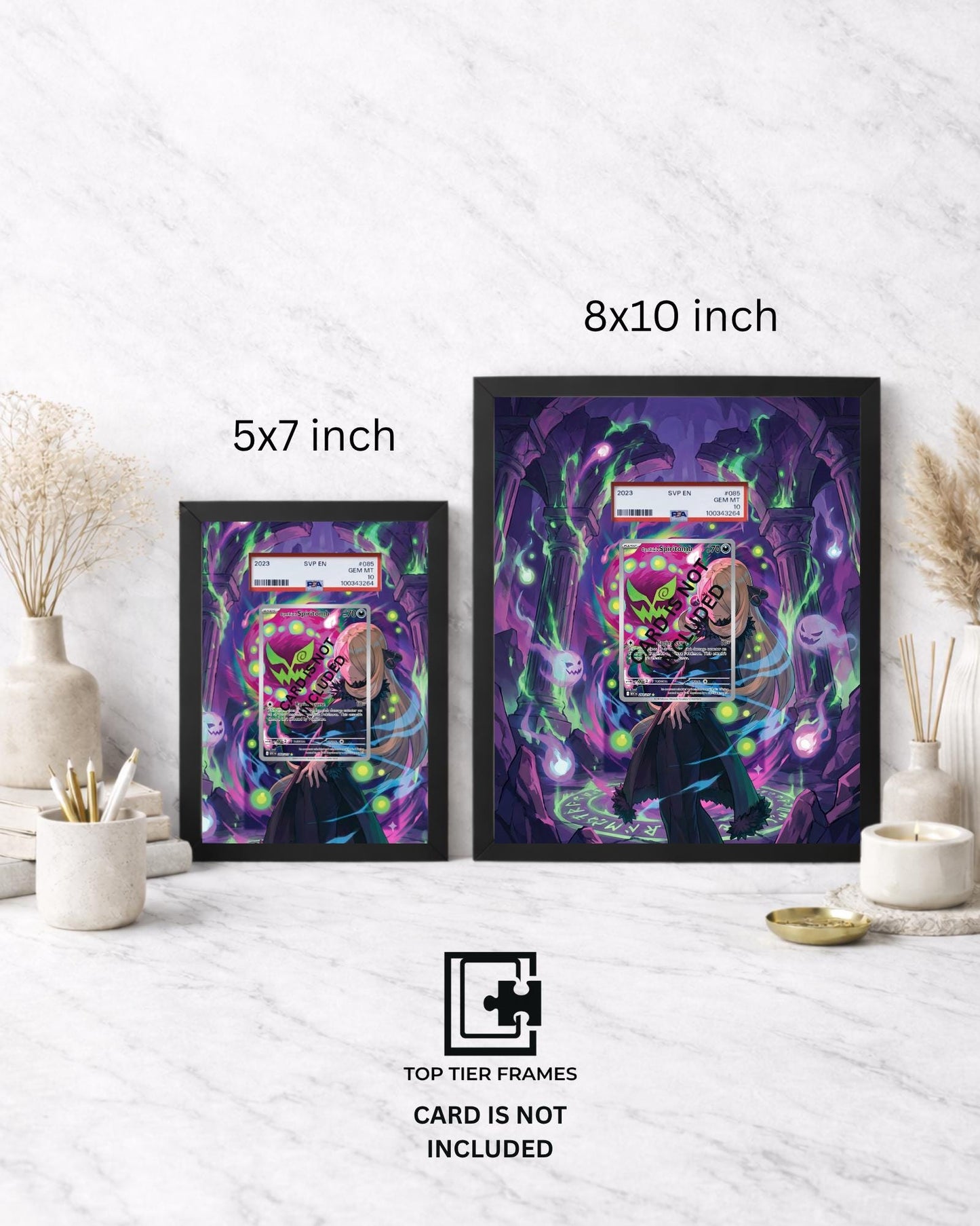 Premium Frame for Cynthia's Spiritomb 244/217 | 8x10 / 5x7 Graded Slab or Raw Card Display | Extended Art Wall Decor