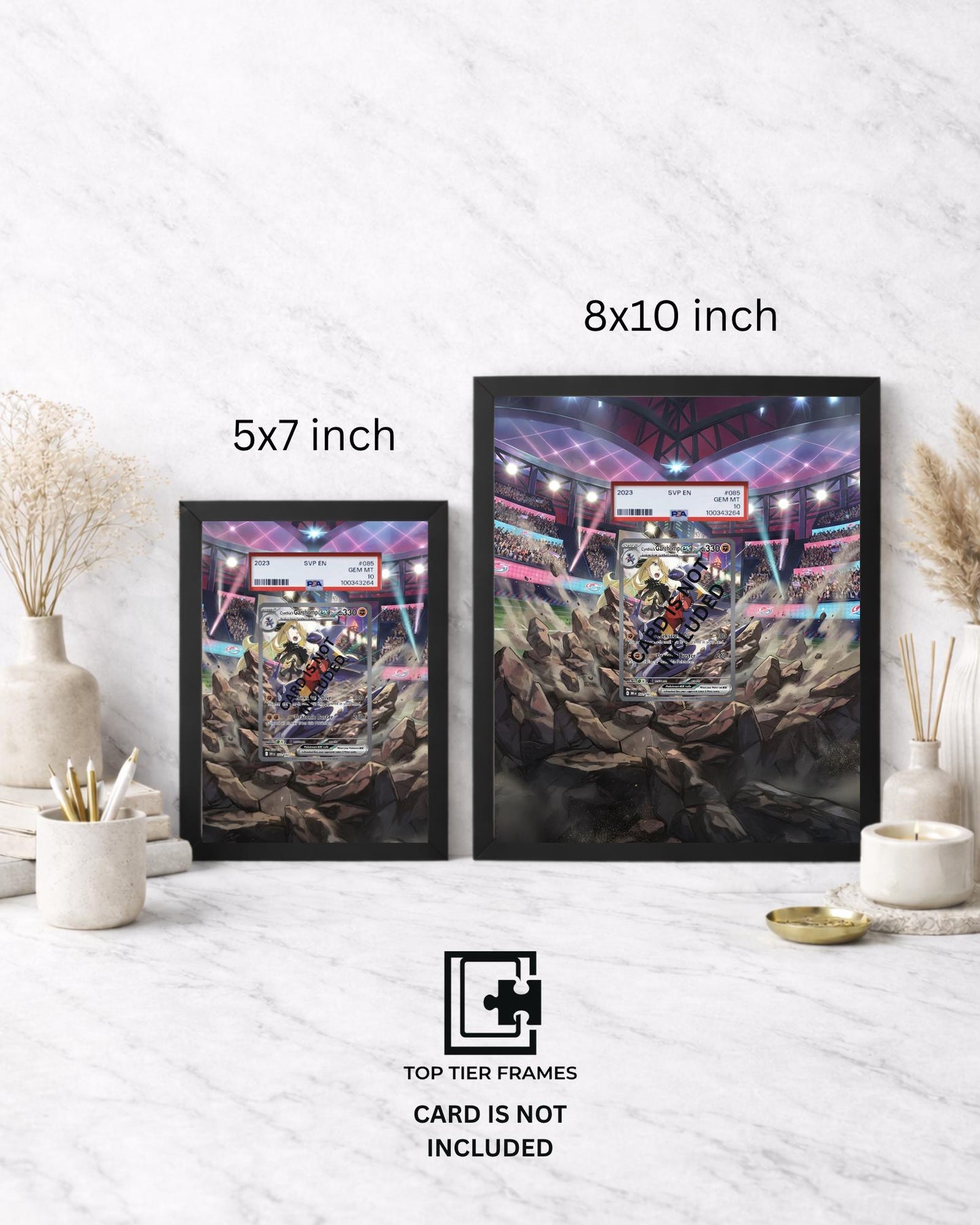 Premium Frame for Cynthia's Garchomp 232/182 | 8x10 / 5x7 Graded Slab or Raw Card Display | Extended Art Wall Decor