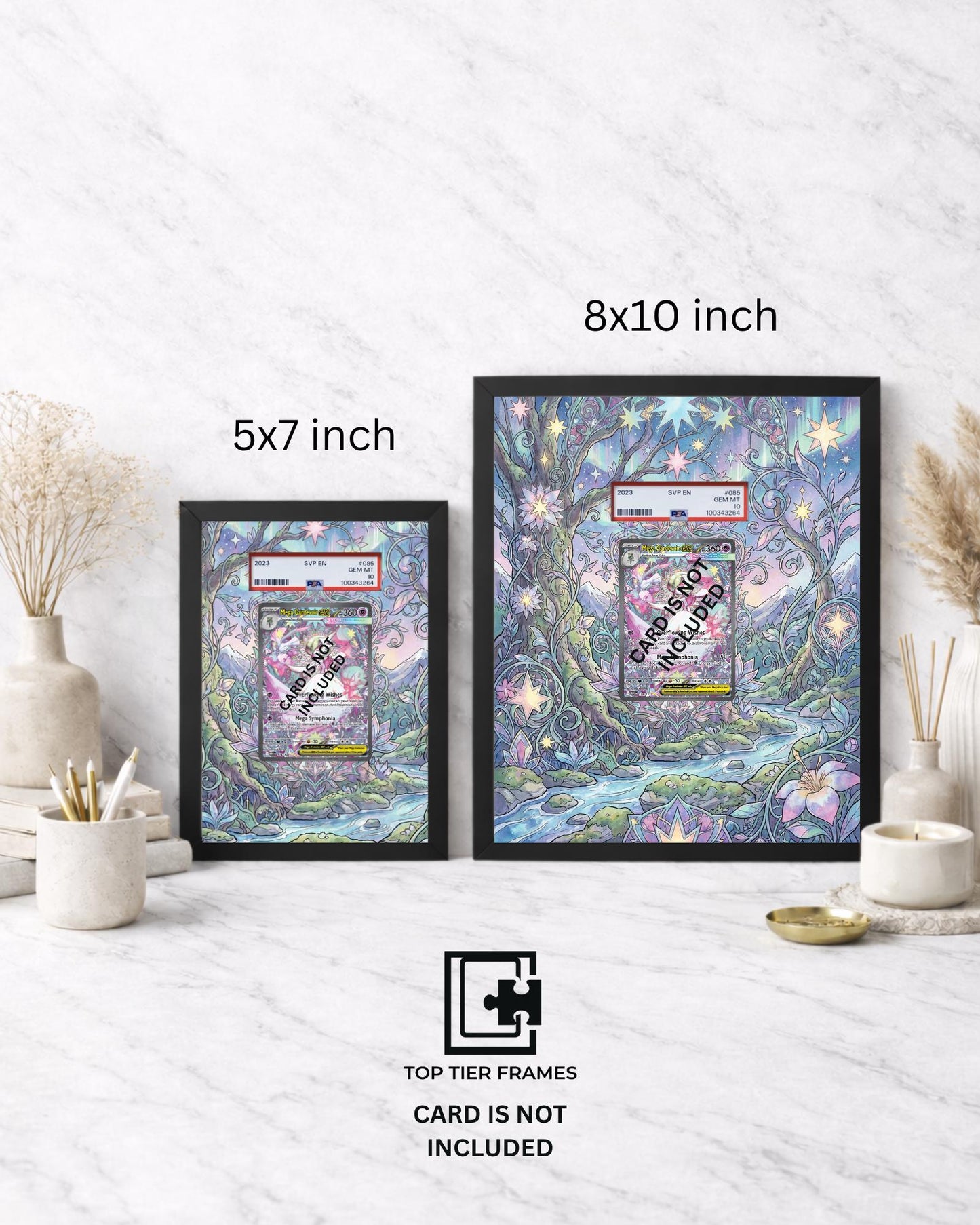 Premium Frame for Gardevoir 178/132 | 8x10 / 5x7 Graded Slab or Raw Card Display | Extended Art Wall Decor