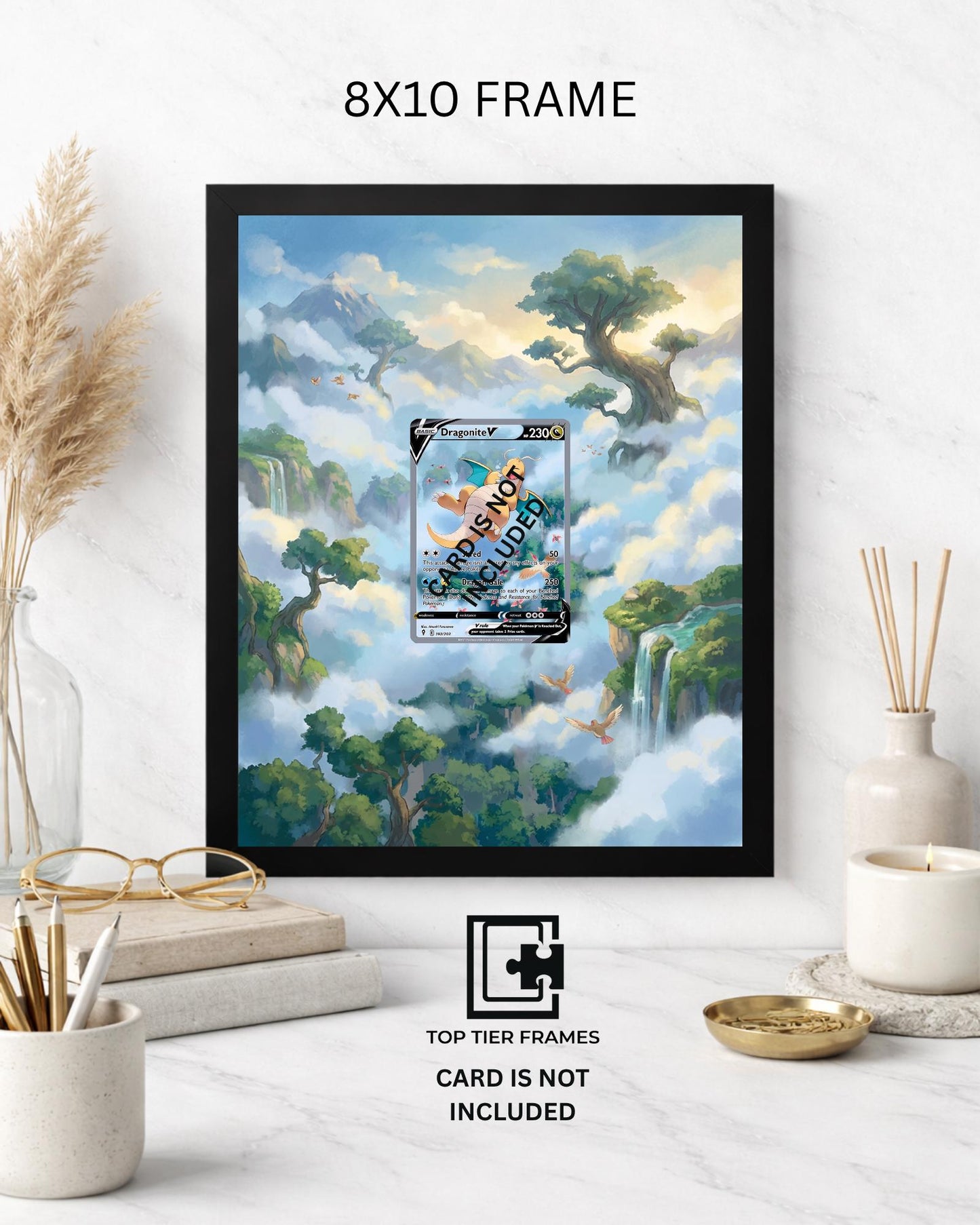 Premium Frame for Dragonite V 192/203 | 8x10 / 5x7 Graded Slab or Raw Card Display | Extended Art Wall Decor