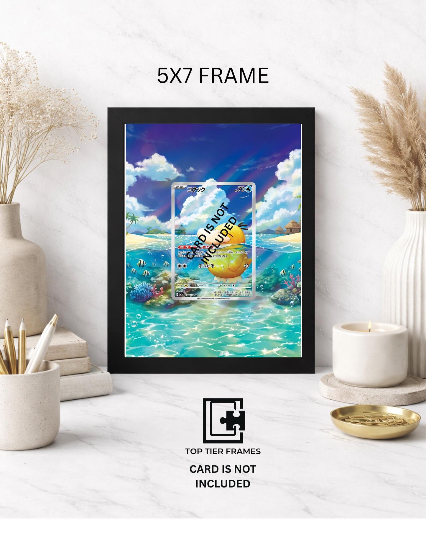 Premium Frame for Psyduck 226/217 | 8x10 / 5x7 Graded Slab or Raw Card Display | Extended Art Wall Decor