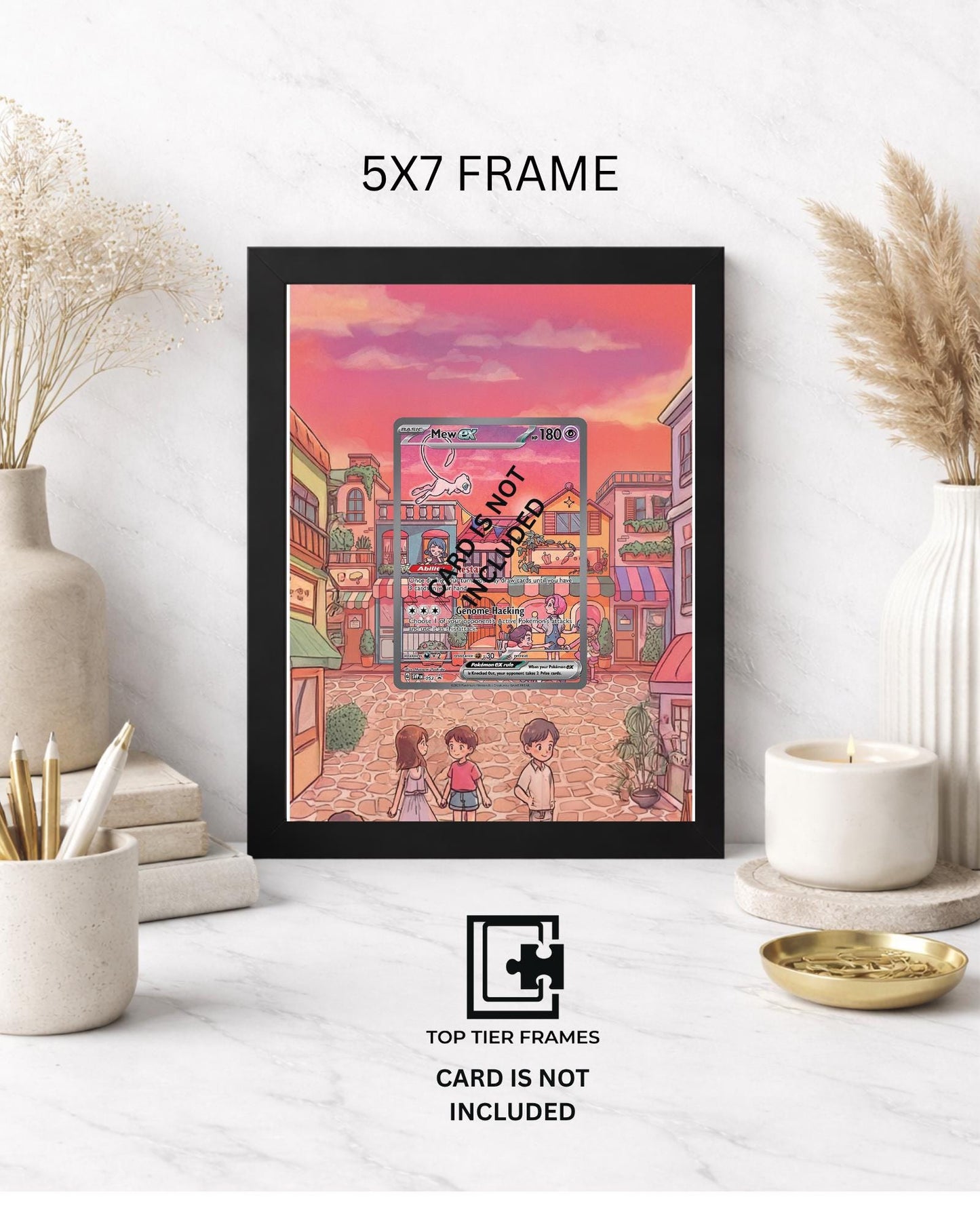Premium Frame for Mew 053 Promo | 8x10 / 5x7 Graded Slab or Raw Card Display | Extended Art Wall Decor