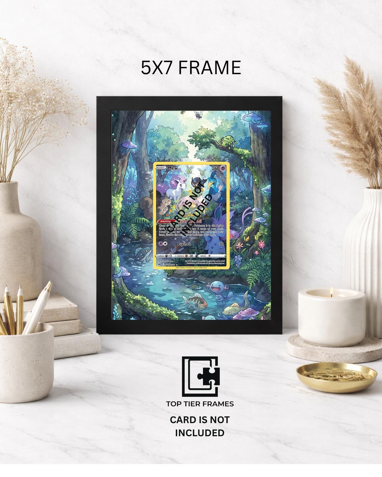 Premium Frame for Mew GG10/GG70 | 8x10 / 5x7 Graded Slab or Raw Card Display | Extended Art Wall Decor