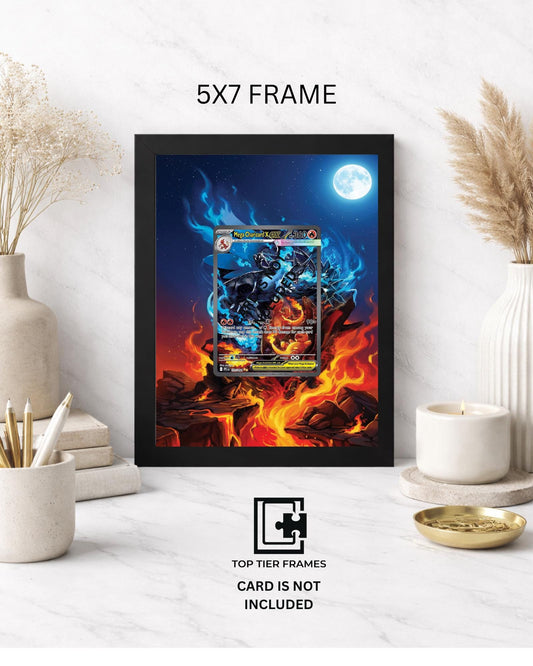 Premium Frame for Charizard 125/094 | 8x10 / 5x7 Graded Slab or Raw Card Display | Extended Art Wall Decor