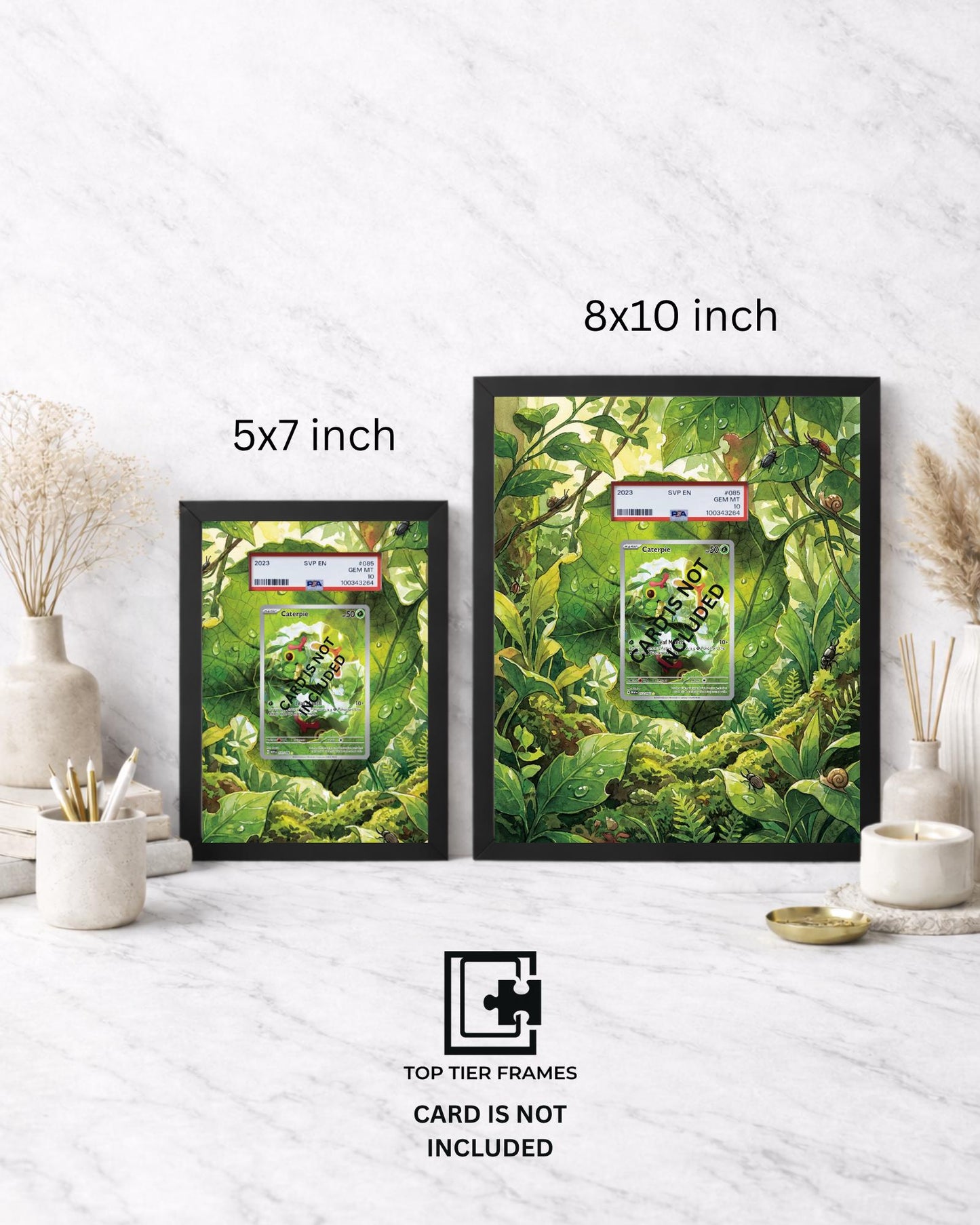 Premium Frame for Caterpie 172/165 | 8x10 / 5x7 Graded Slab or Raw Card Display | Extended Art Wall Decor