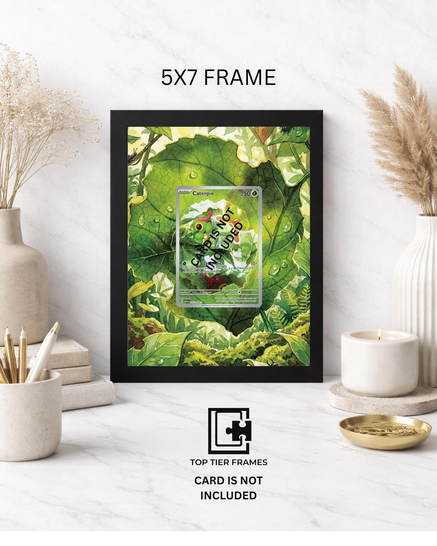 Premium Frame for Caterpie 172/165 | 8x10 / 5x7 Graded Slab or Raw Card Display | Extended Art Wall Decor