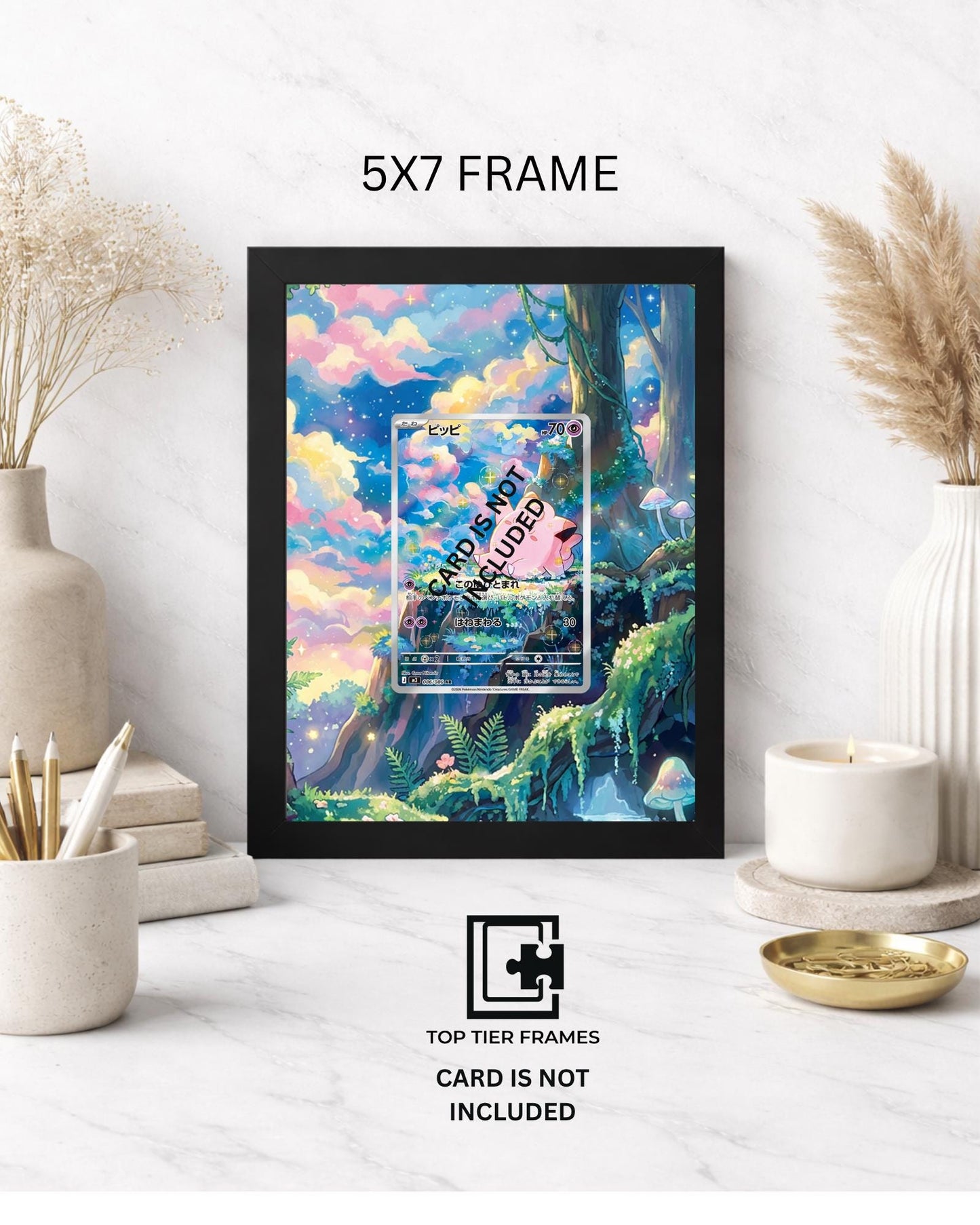 Premium Frame for Clefairy 094/088 | 8x10 / 5x7 Graded Slab or Raw Card Display | Extended Art Wall Decor