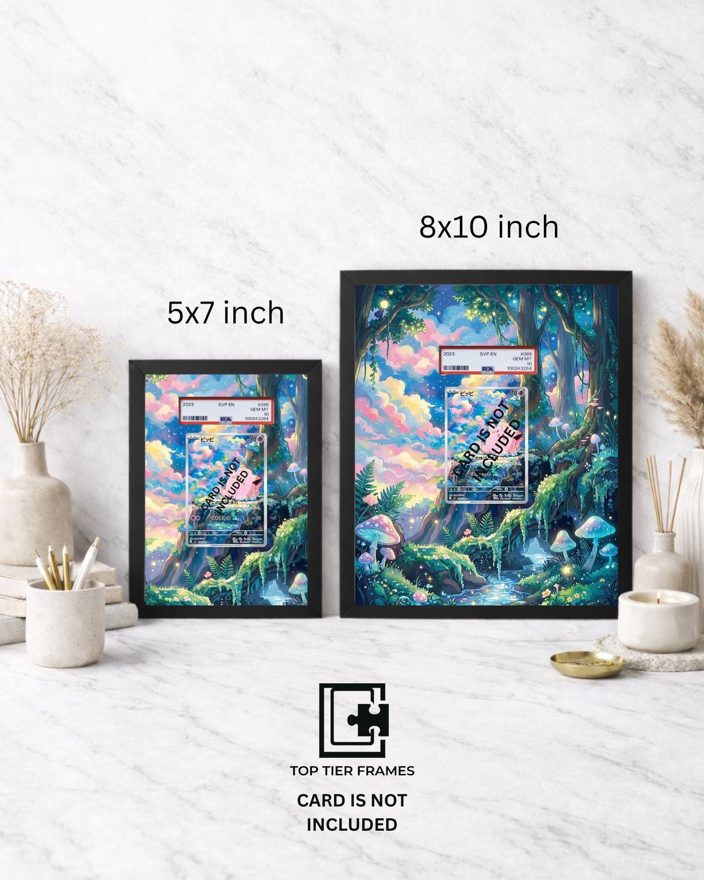 Premium Frame for Clefairy 094/088 | 8x10 / 5x7 Graded Slab or Raw Card Display | Extended Art Wall Decor