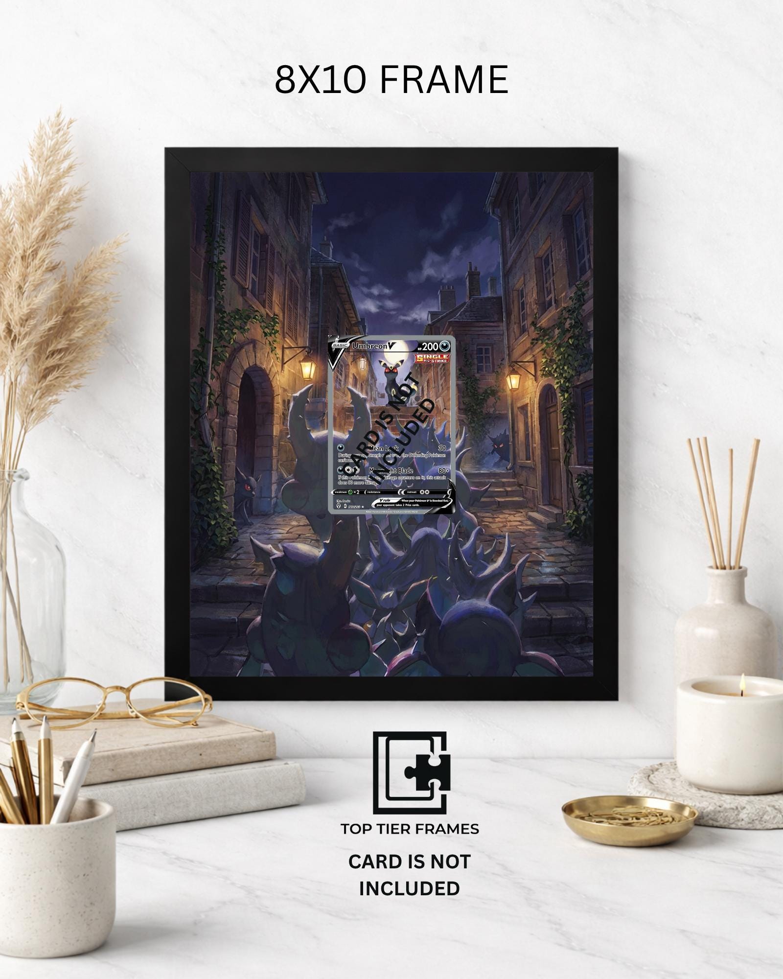 Umbreon V #189/203 Pokémon TCG card display frame - extended art wall decor