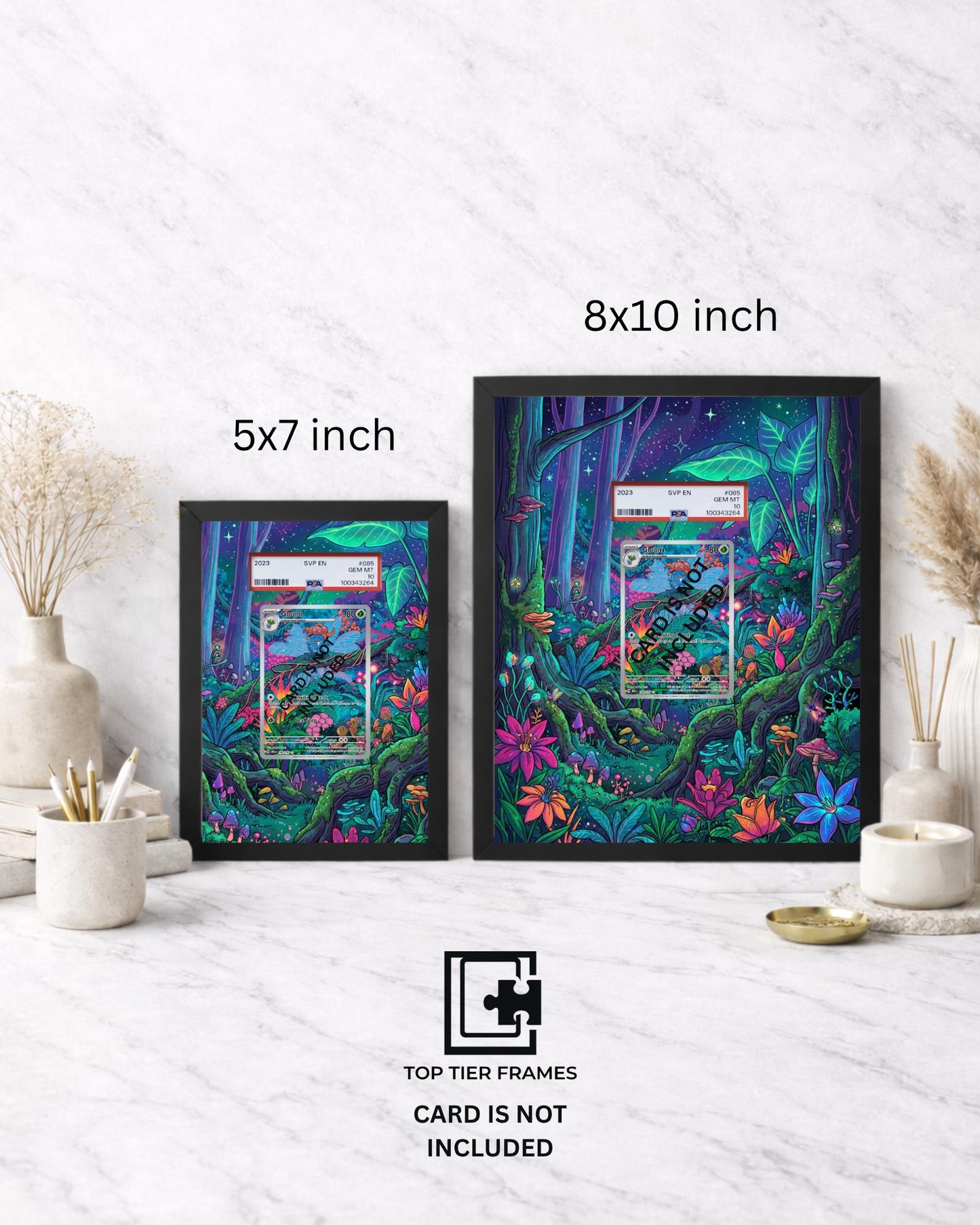Premium Frame for Gloom 198/197 | 8x10 / 5x7 Graded Slab or Raw Card Display | Extended Art Wall Decor