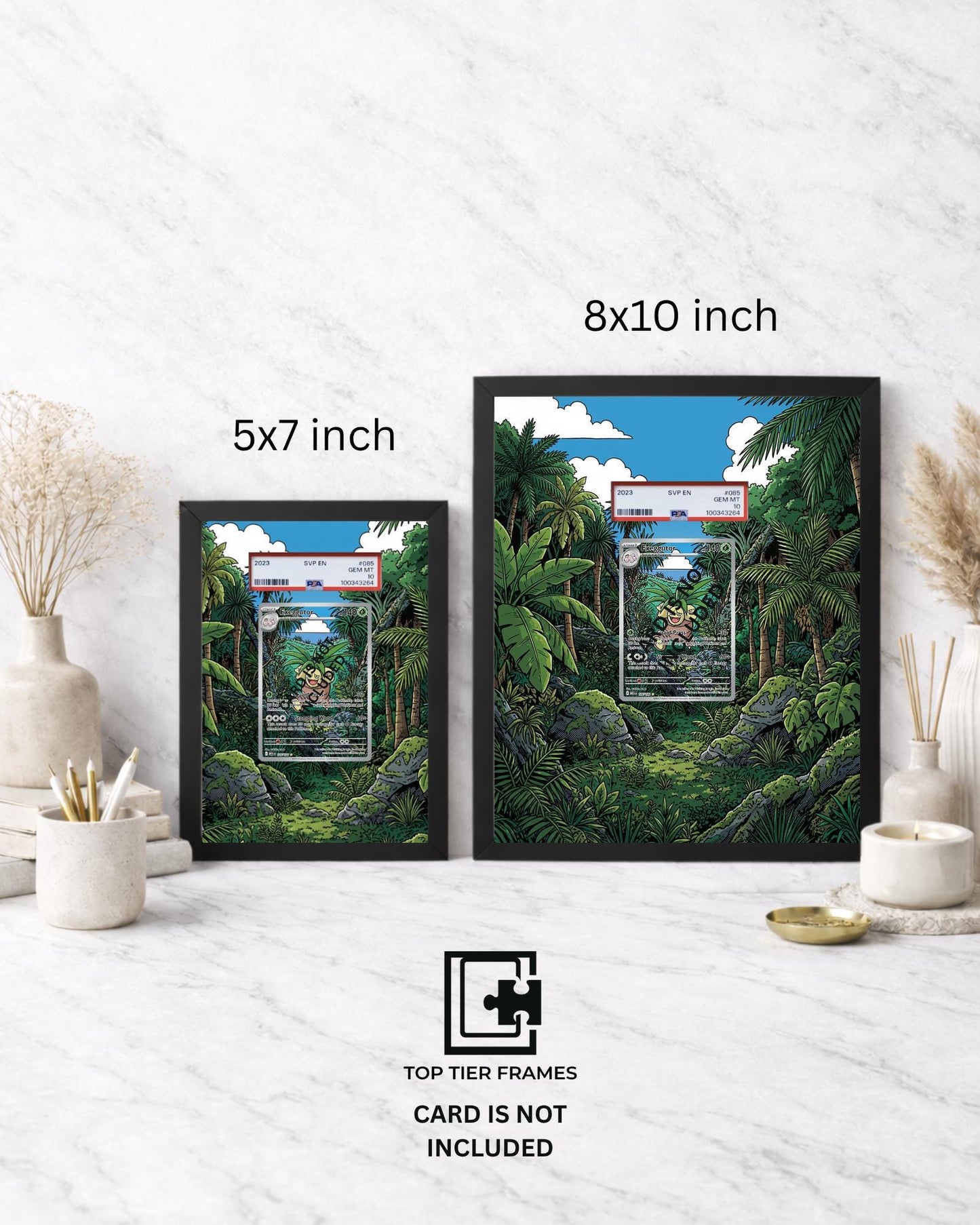 Premium Frame for Exeggutor 135/132 | 8x10 / 5x7 Graded Slab or Raw Card Display | Extended Art Wall Decor
