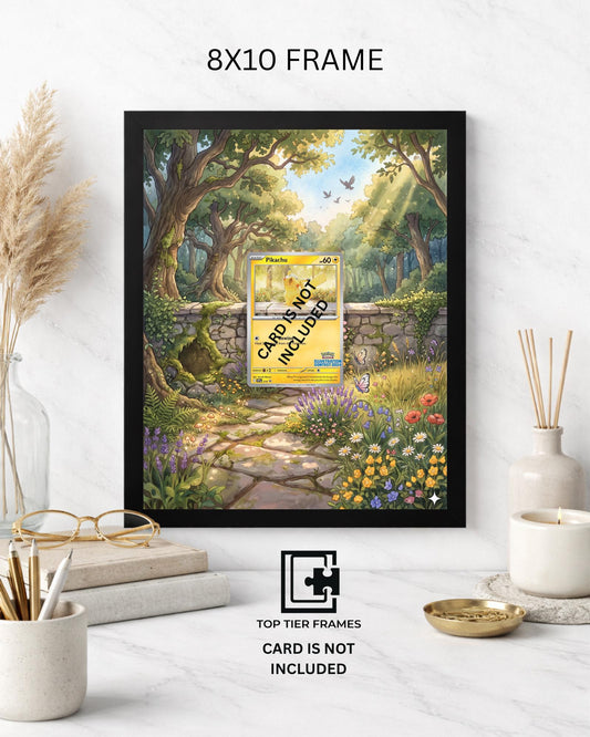 Premium Frame for Pikachu Promo 214 | 8x10 / 5x7 Graded Slab or Raw Card Display | Extended Art Wall Decor