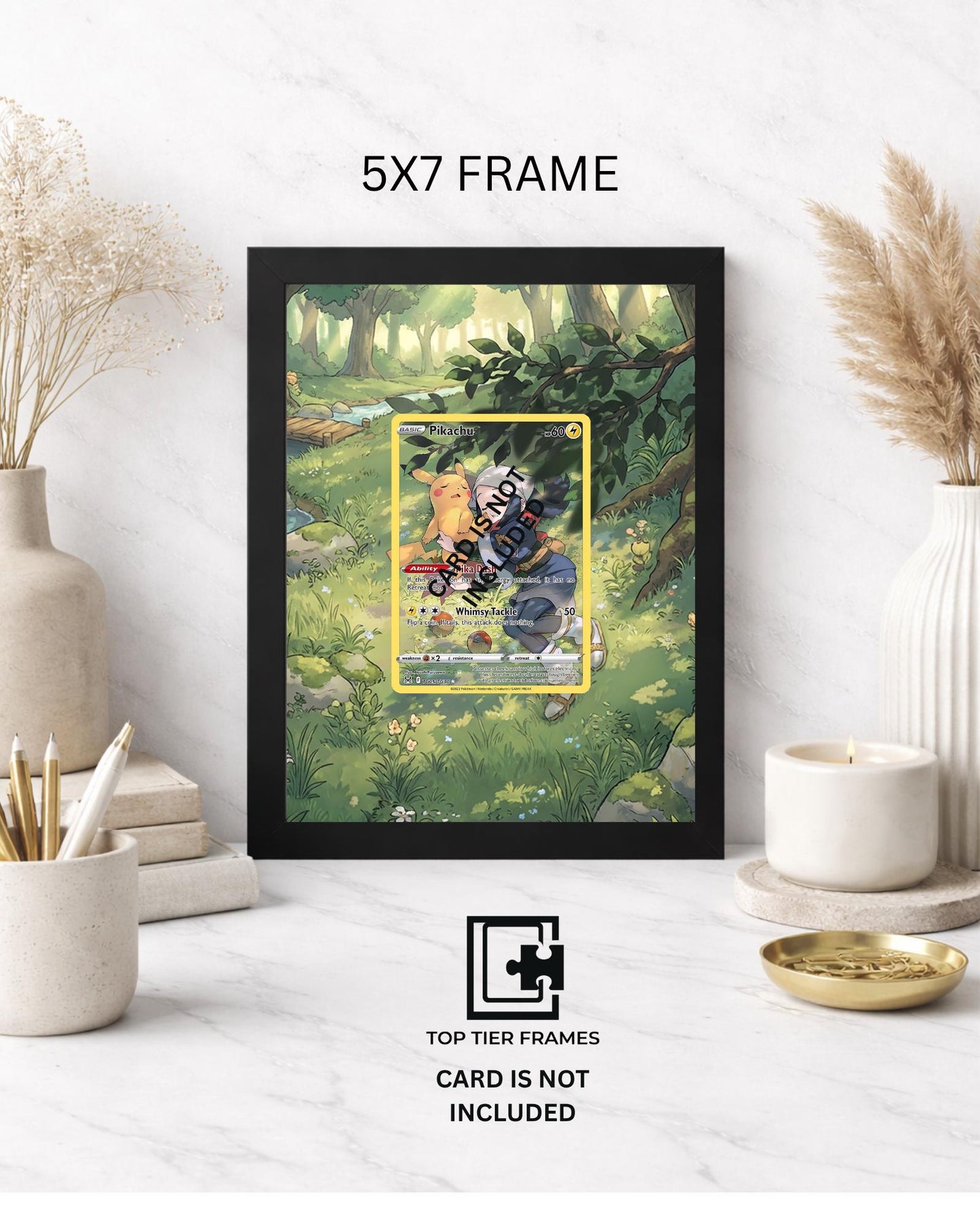 Premium Frame for Pikachu TG05/TG30 | 8x10 / 5x7 Graded Slab or Raw Card Display | Extended Art Wall Decor