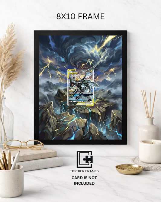 Premium Frame for Pikachu & Zekrom SM168 | 8x10 / 5x7 Graded Slab or Raw Card Display | Extended Art Wall Decor