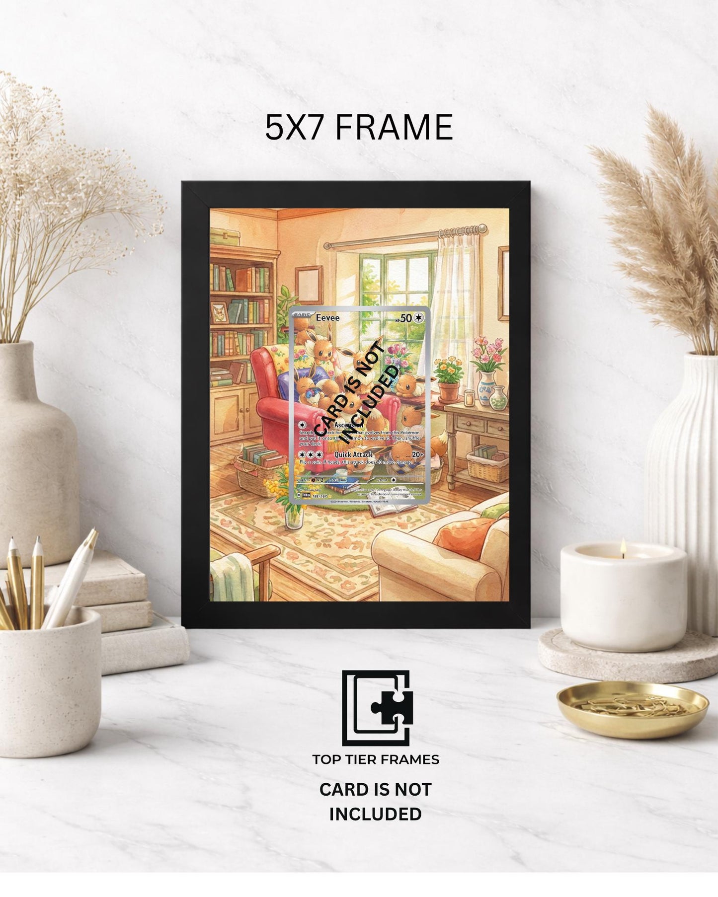 Premium Frame for Eevee 188/167 | 8x10 / 5x7 Graded Slab or Raw Card Display | Extended Art Wall Decor