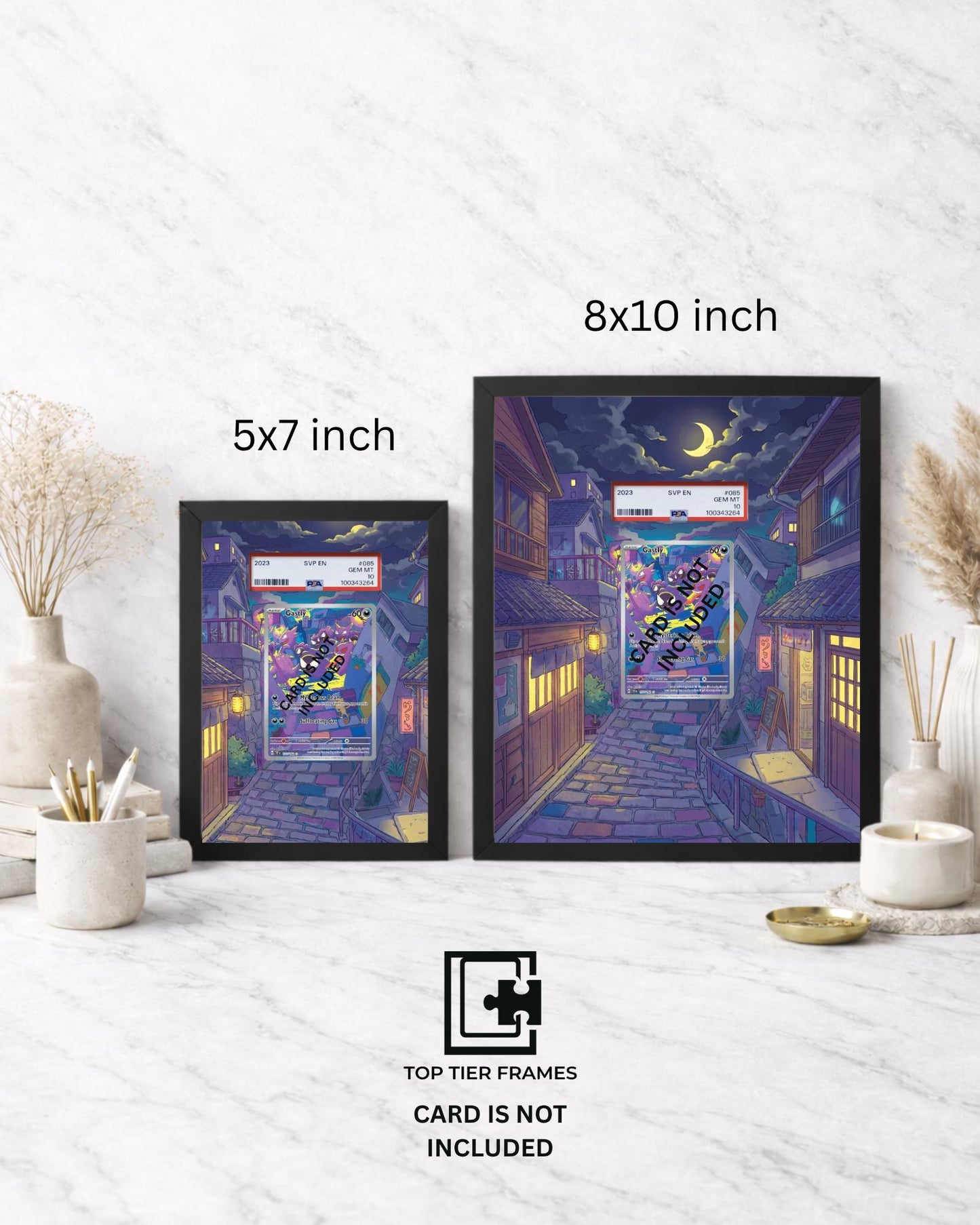 Premium Frame for Gastly 177/162 / 5x7 Graded Slab or Raw Card Display | Extended Art Wall Decor