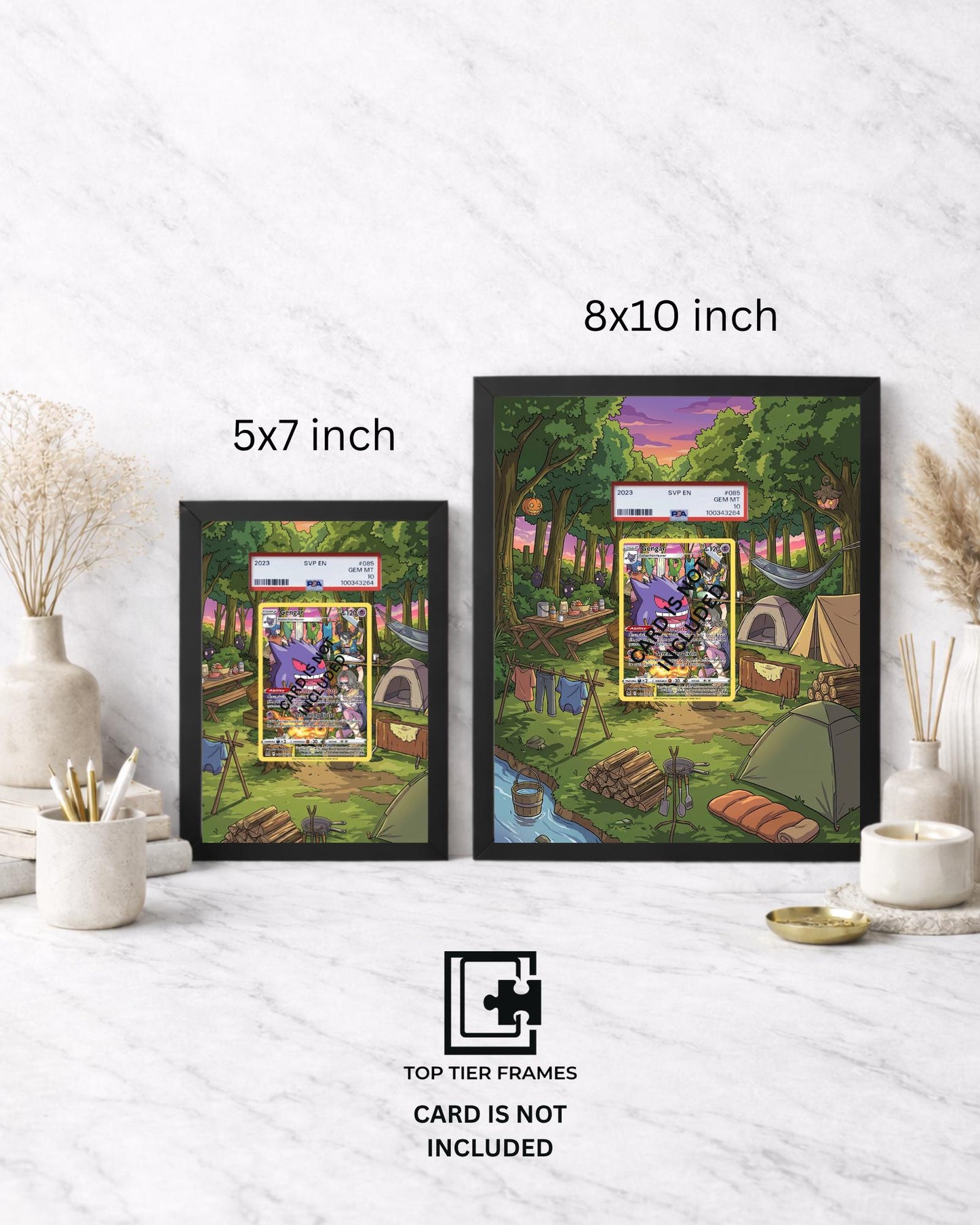 Premium Frame for GengarTG06/TG30 | 8x10 / 5x7 Graded Slab or Raw Card Display | Extended Art Wall Decor