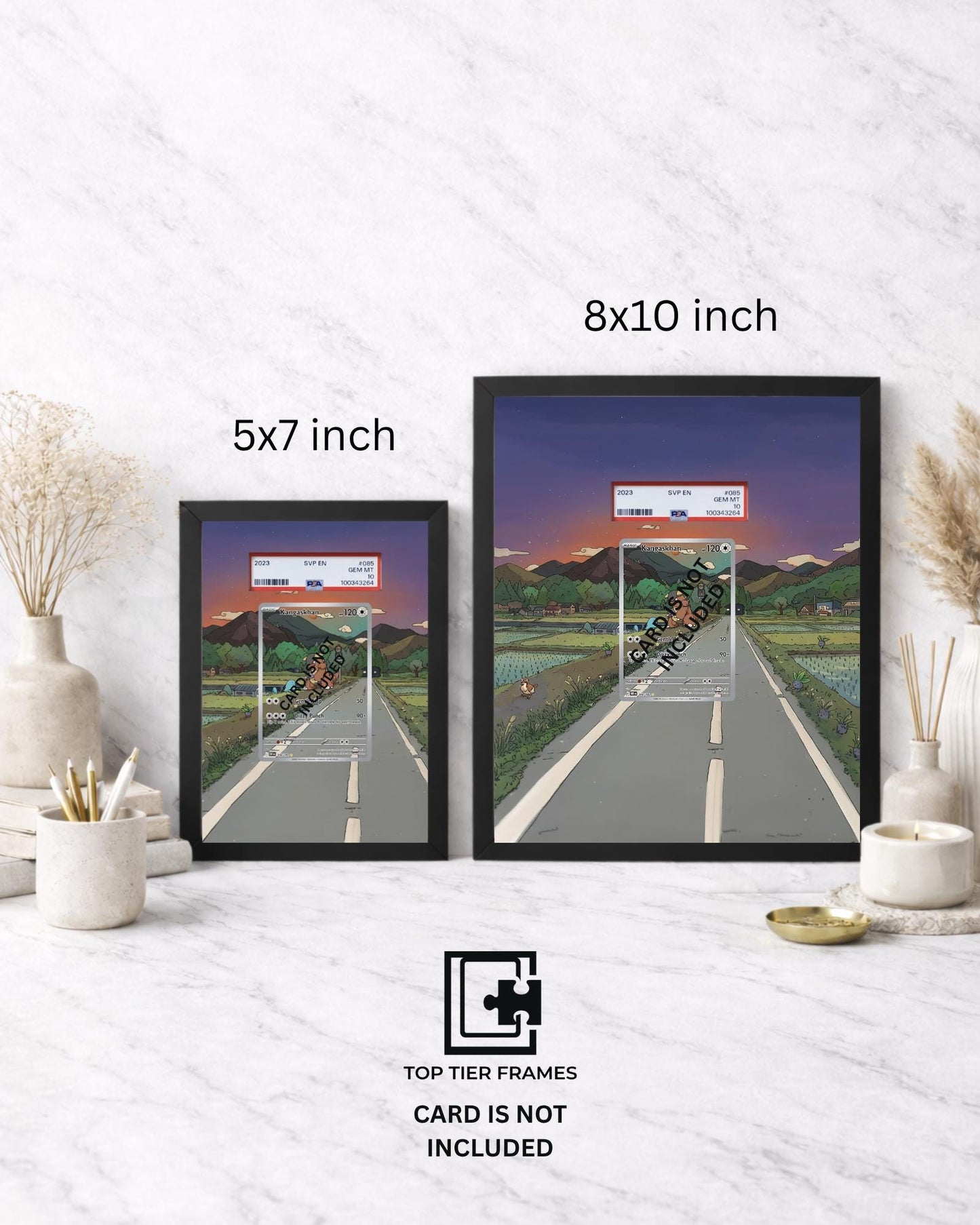 Premium Frame for Kangaskhan 204/182 | 8x10 / 5x7 Graded Slab or Raw Card Display | Extended Art Wall Decor