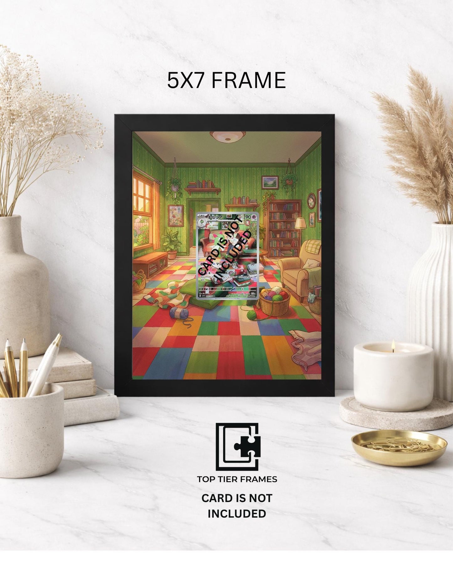 Premium Frame for Kirlia | 8x10 / 5x7 Graded Slab or Raw Card Display | Extended Art Wall Decor