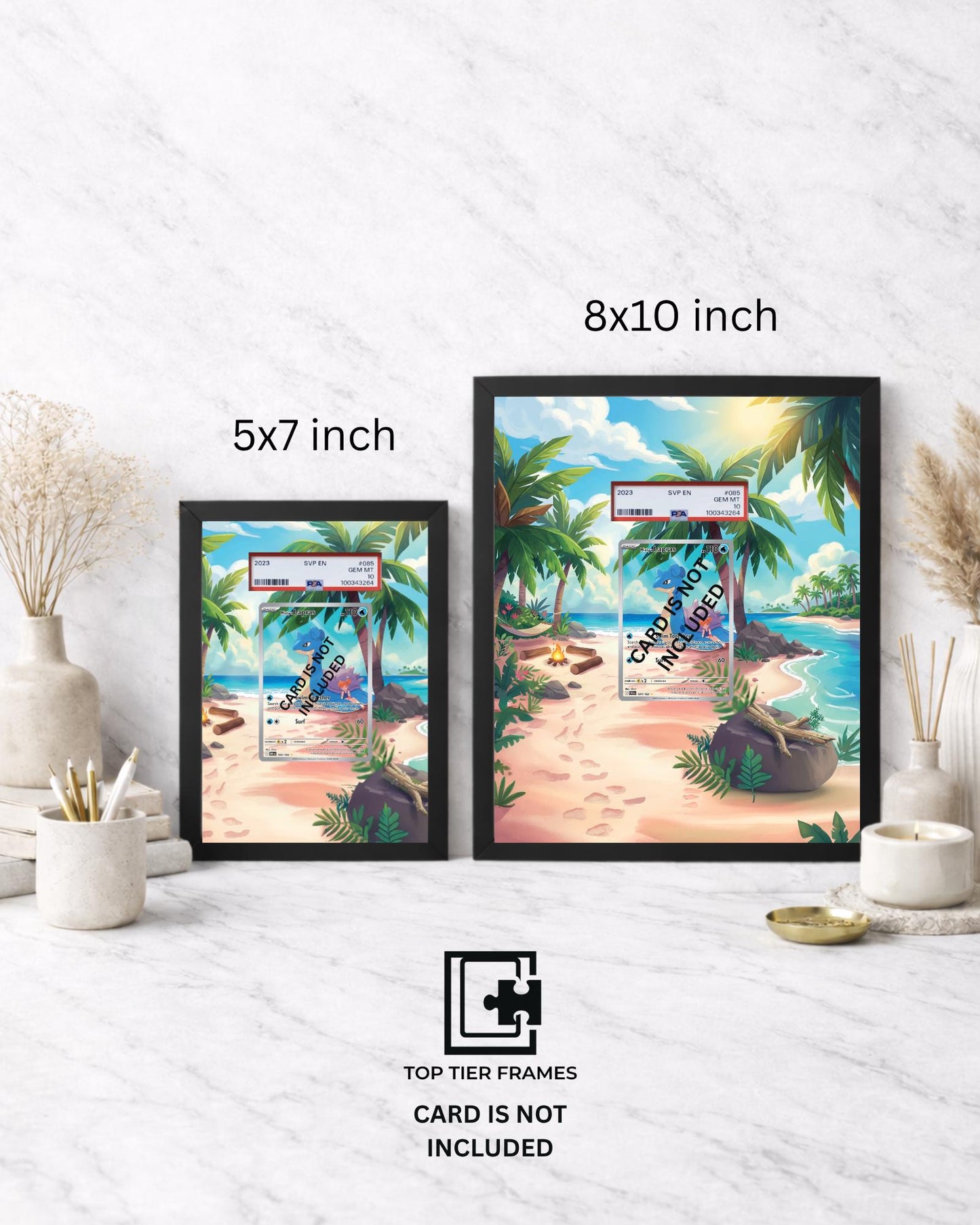Premium Frame for Lapras 194/192 | 8x10 / 5x7 Graded Slab or Raw Card Display | Extended Art Wall Decor